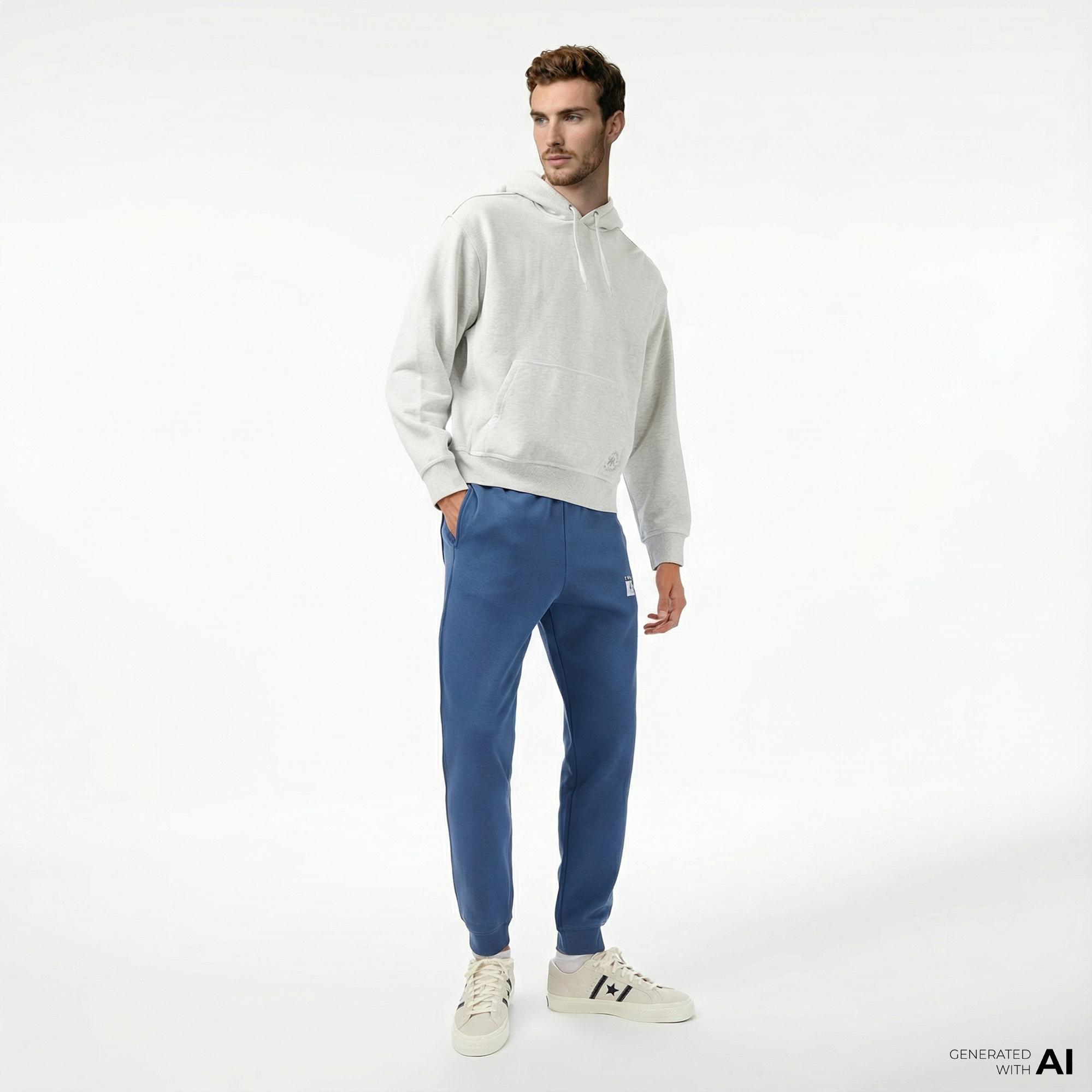 Converse Erkek Gri Sweatshirt