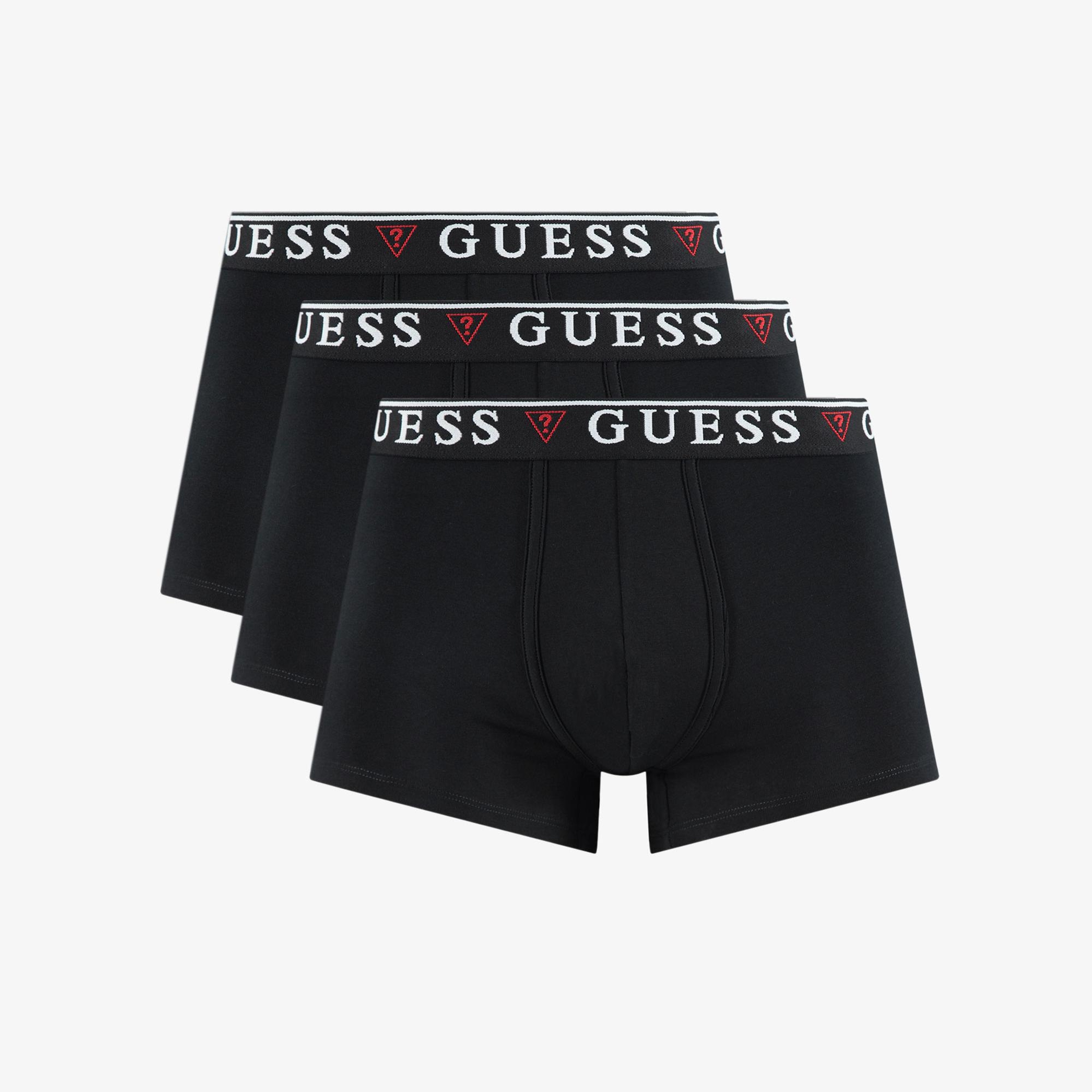 Guess Erkek Siyah 3'lü Boxer Set