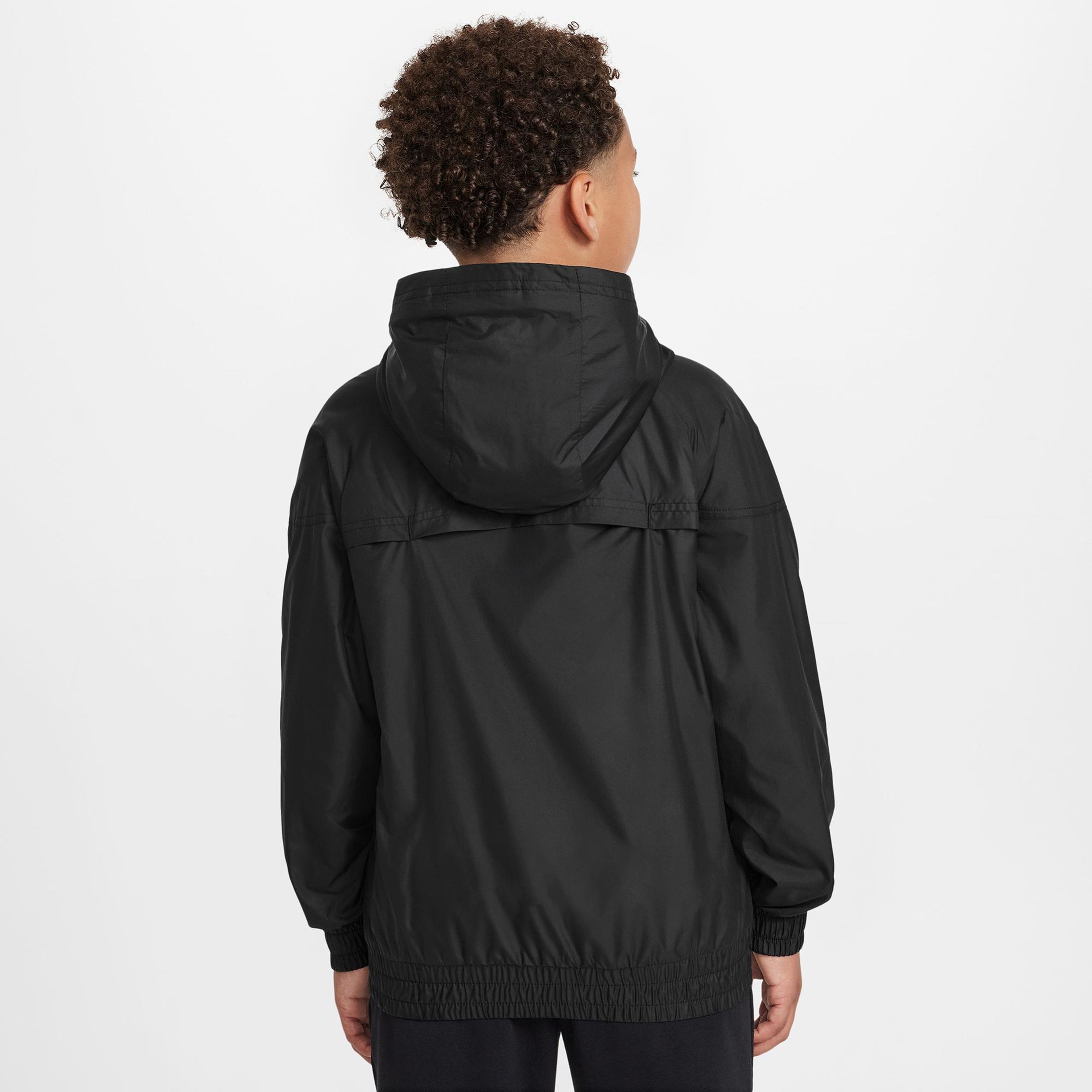Nike Sportswear Windrunner Çocuk Siyah Yağmurluk
