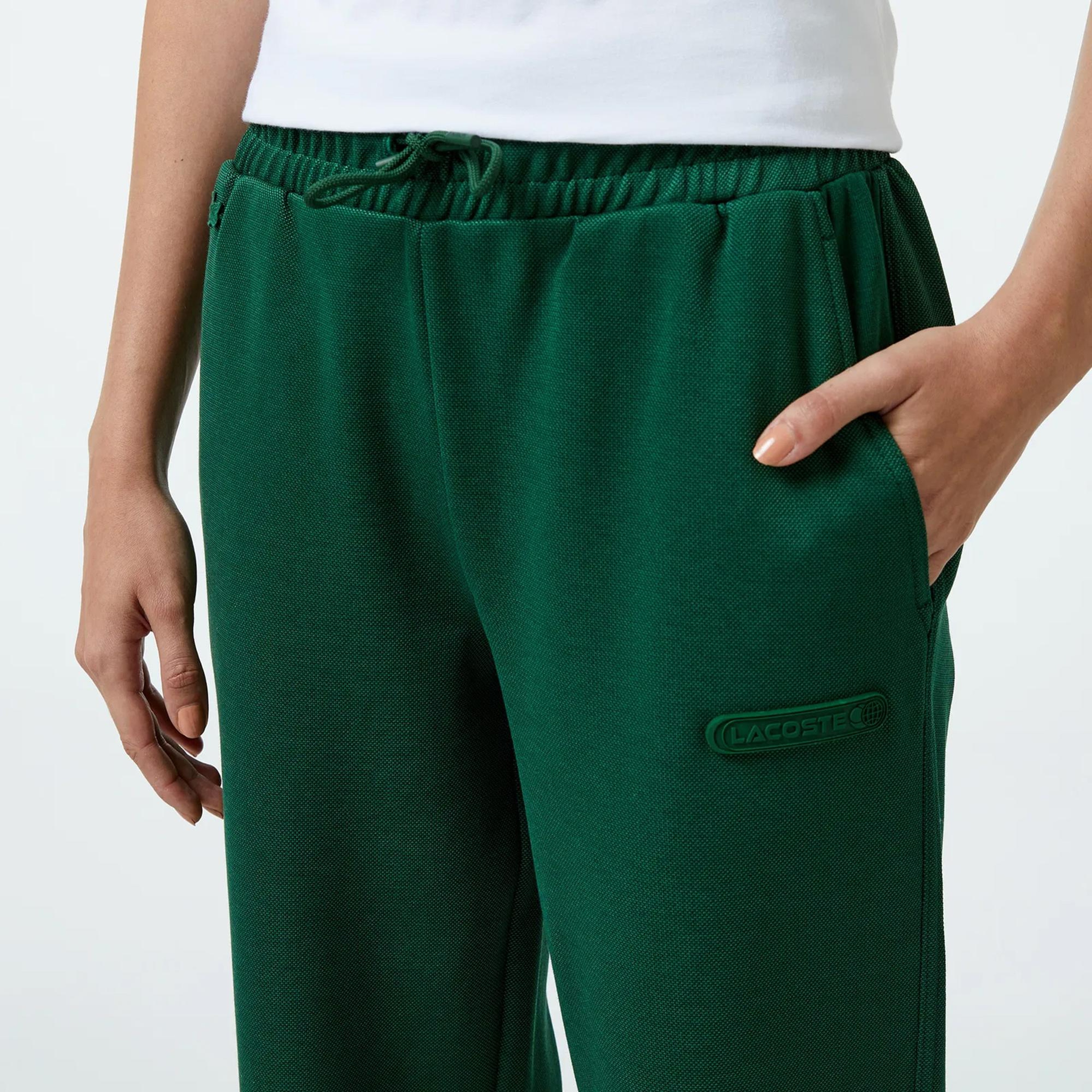 Lacoste Kadın Straight Fit Koyu Yeşil Eşofman Altı