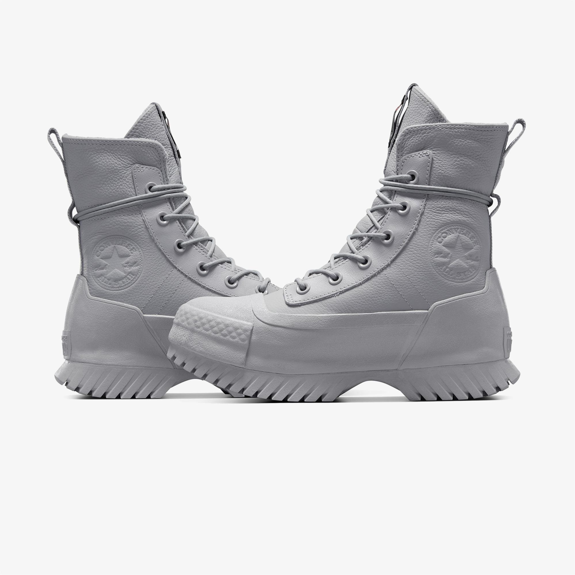 Converse Chuck Taylor All Star Lugged 2.0 CC XHi Unisex Gri Deri Platform Bot