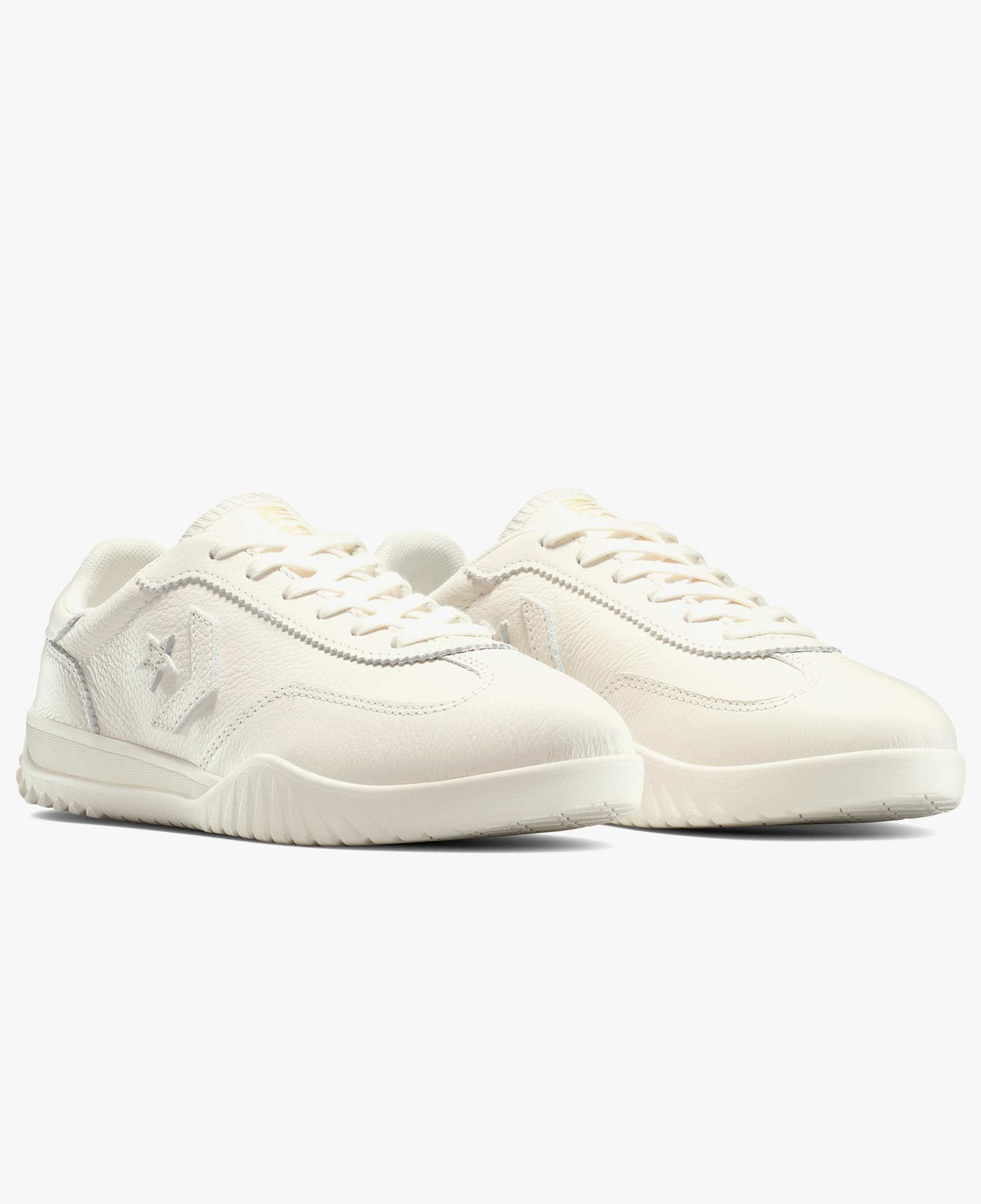 Converse Run Star Trainer Unisex Krem Deri Sneaker