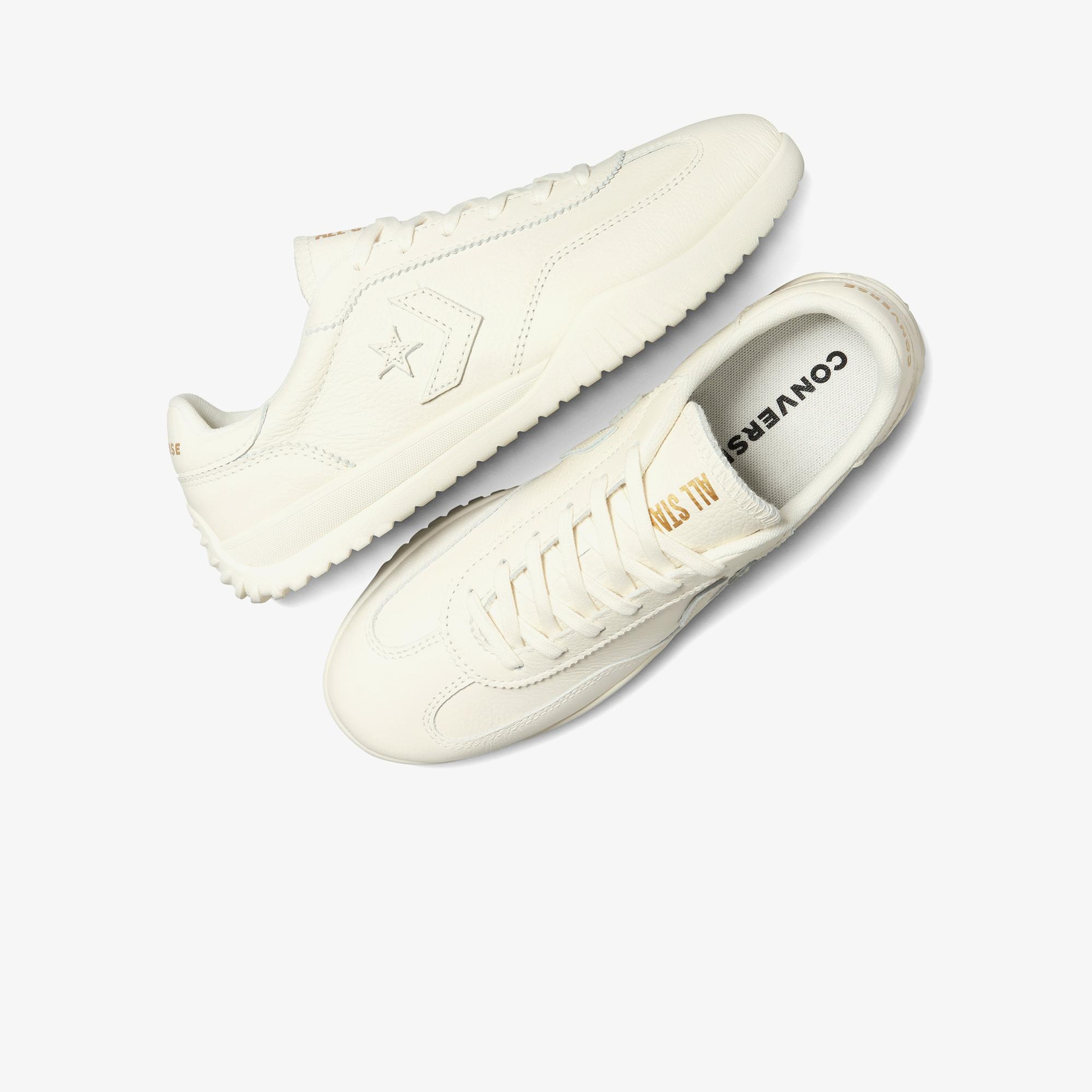 Converse Run Star Trainer Unisex Krem Deri Sneaker