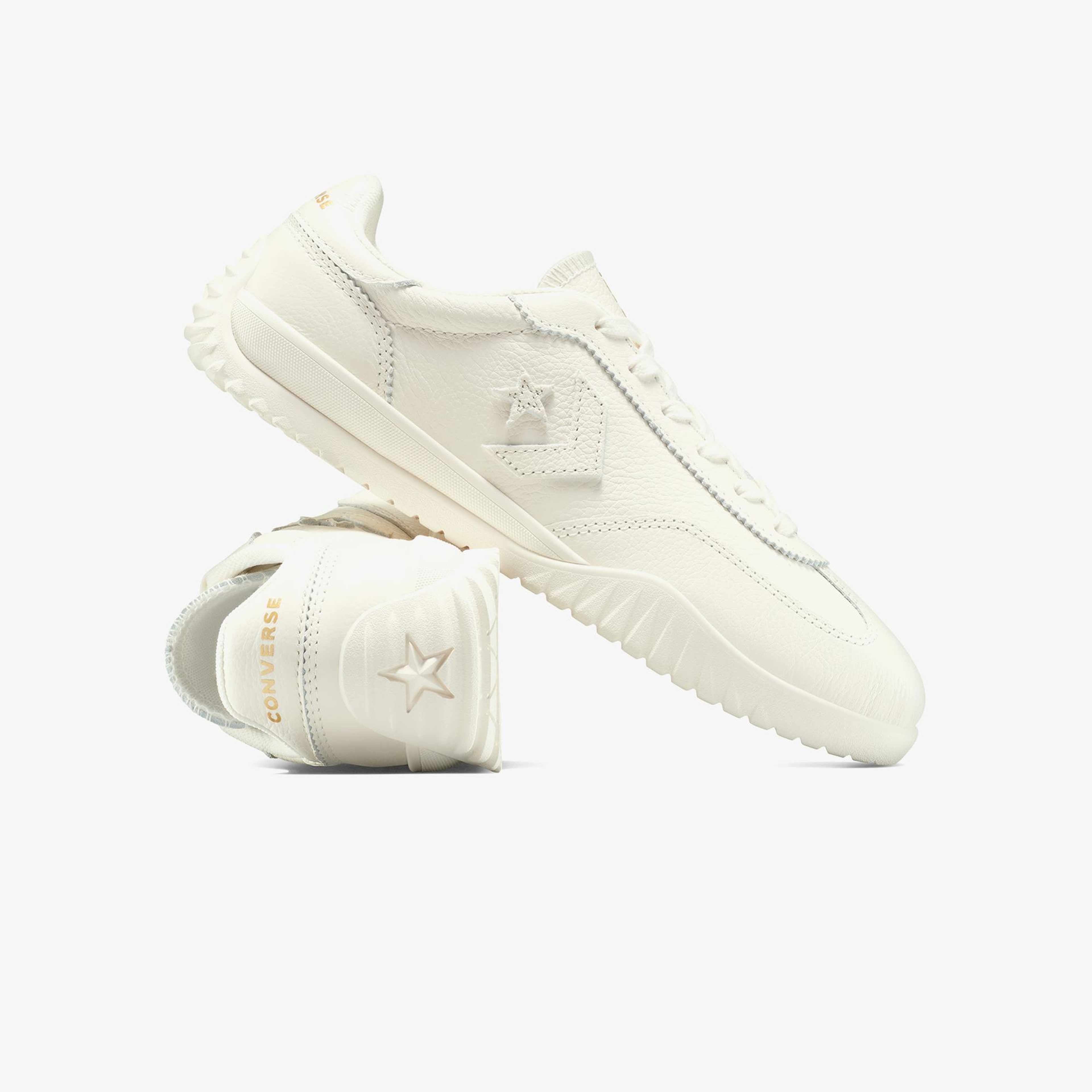 Converse Run Star Trainer Unisex Krem Deri Sneaker