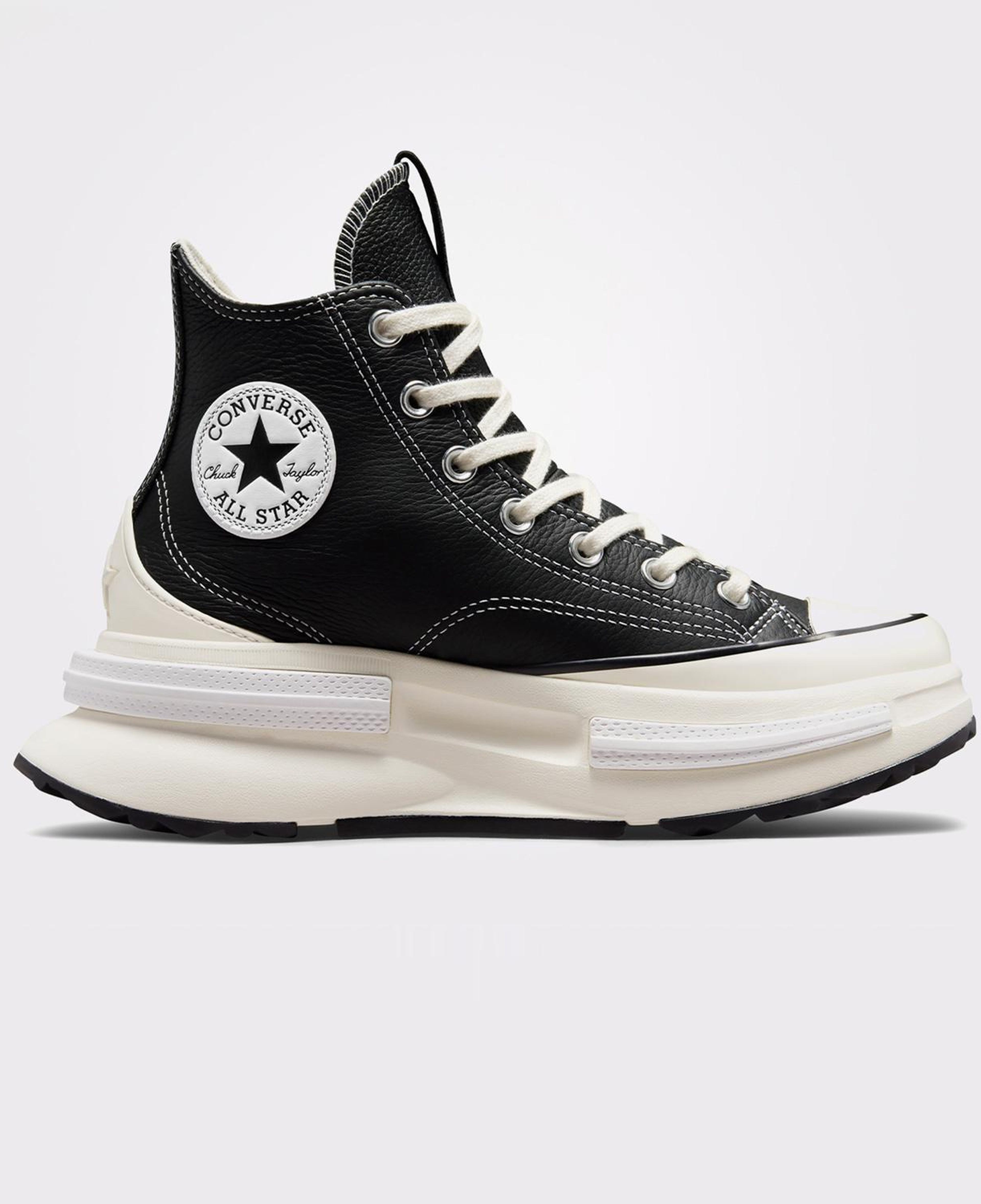 Converse Run Star Legacy Cx Foundational Unisex Siyah Deri Platform Sneaker