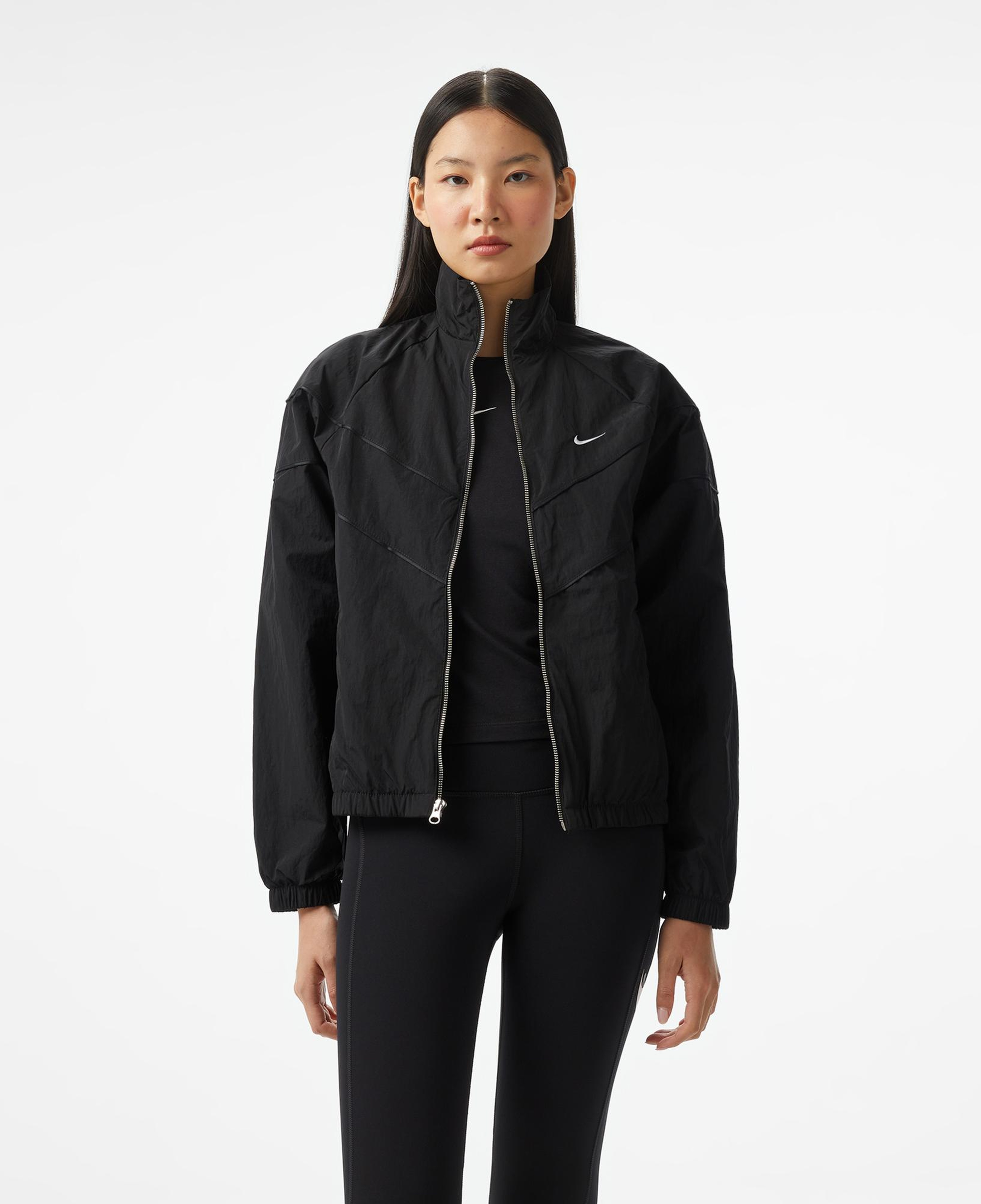 Nike Sportswear Windrunner Woven Kadın Siyah Ceket