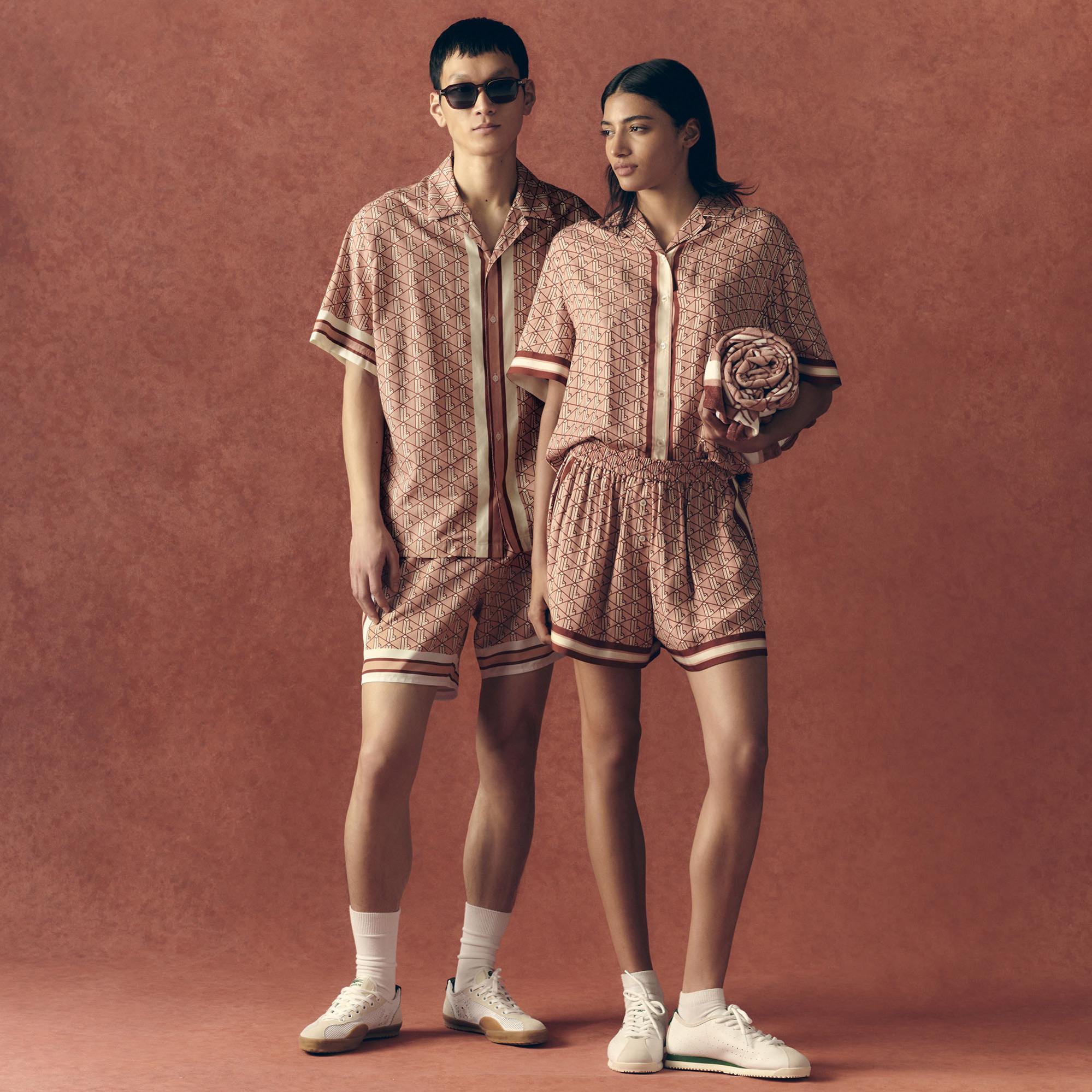 Lacoste Erkek Monogram Kahverengi Şort