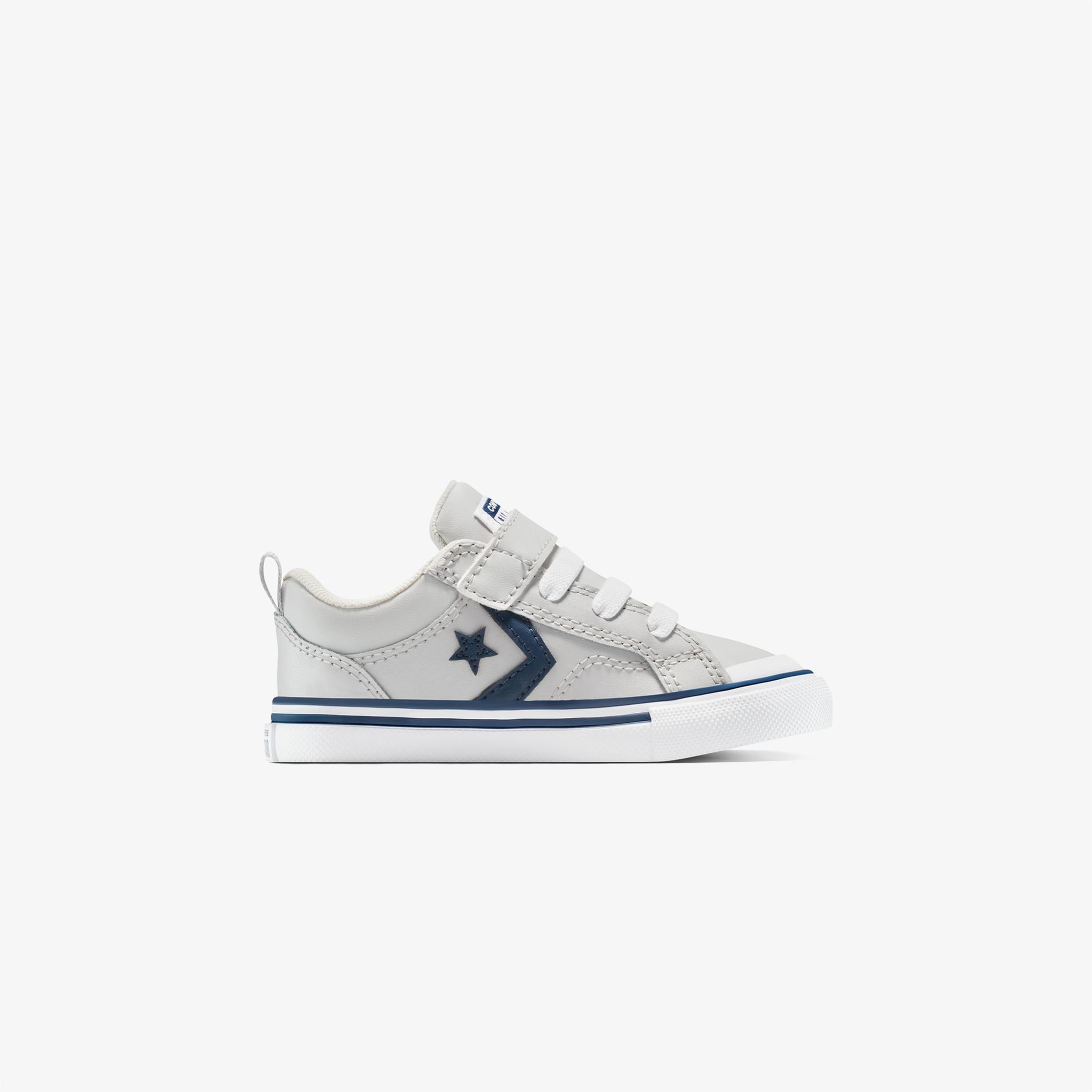 Converse Pro Blaze Strap Leather Easy On Çocuk Gri Sneaker