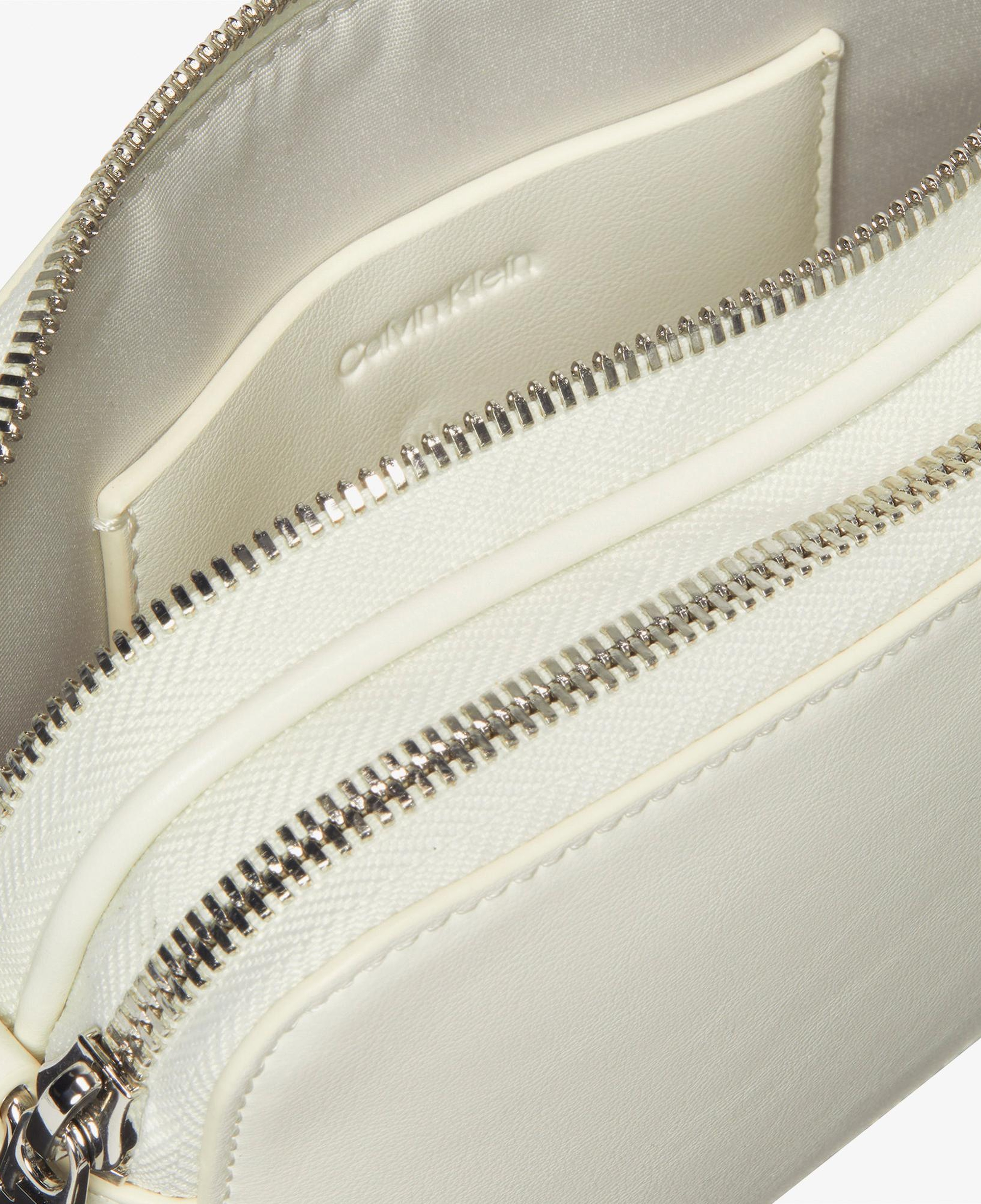 Calvin Klein Webbing Double Strap Camera Kadın Beyaz Çapraz Çanta