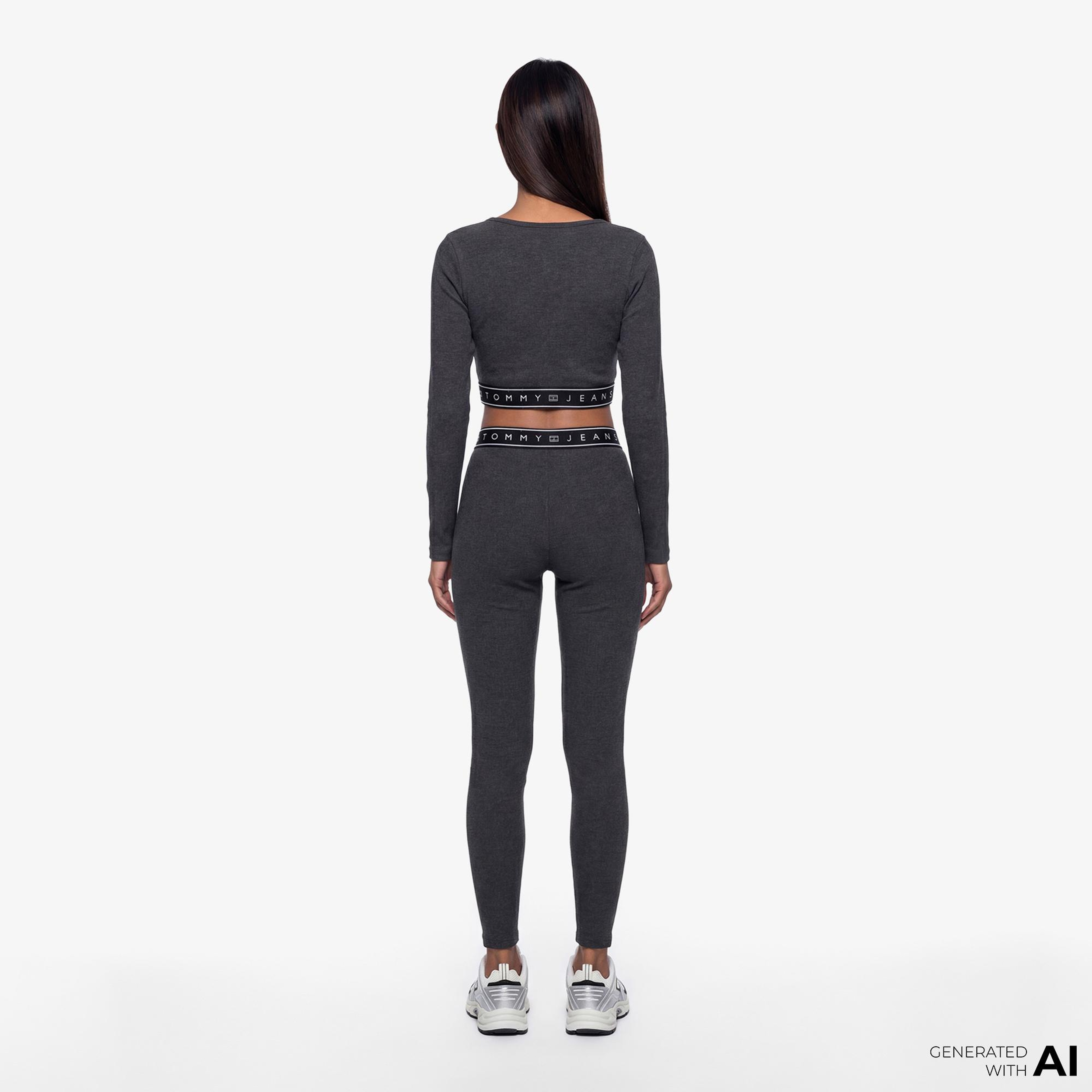 Tommy Hilfiger D3 Kadın Gri Tayt