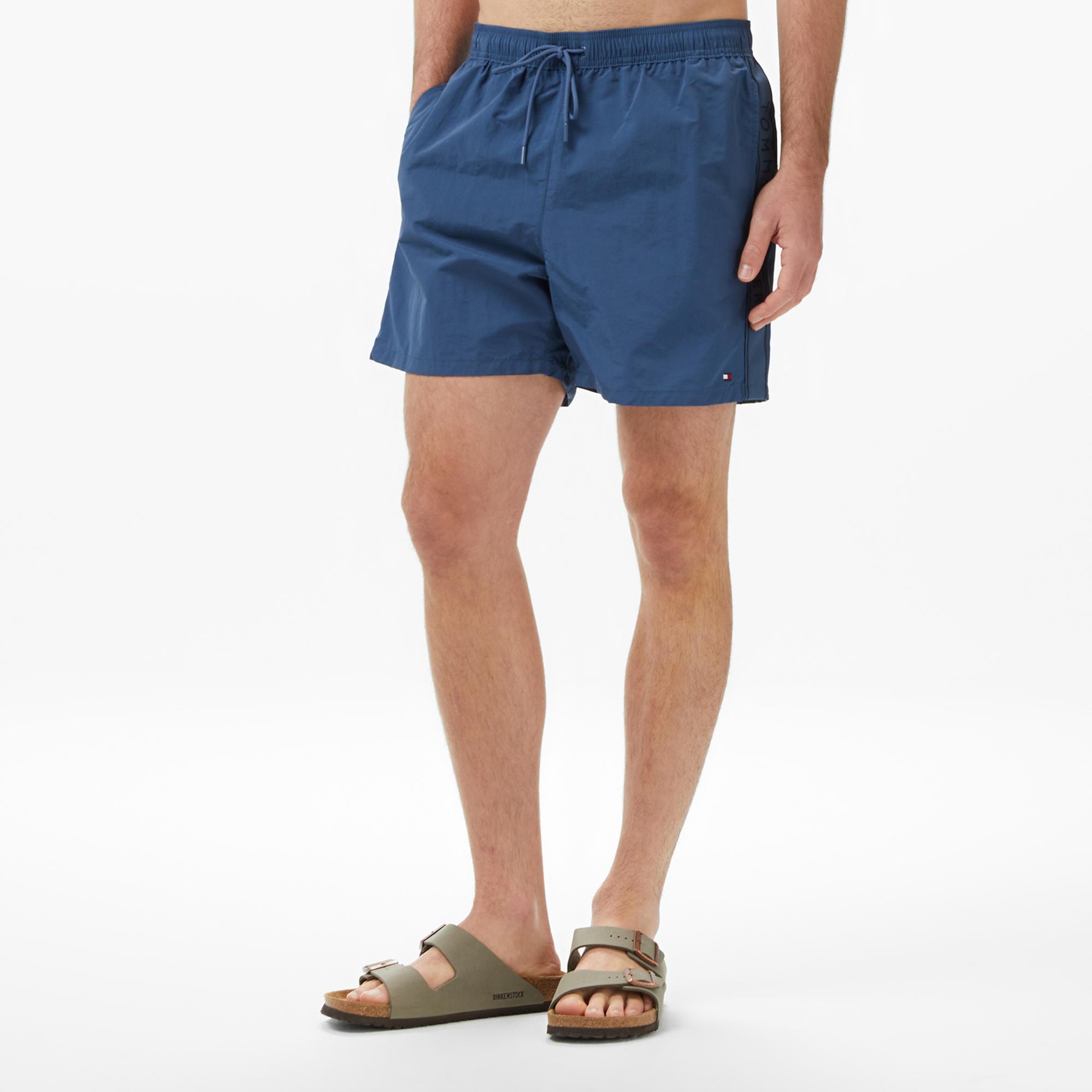 Tommy Hilfiger Tape Erkek Mavi Deniz Şortu