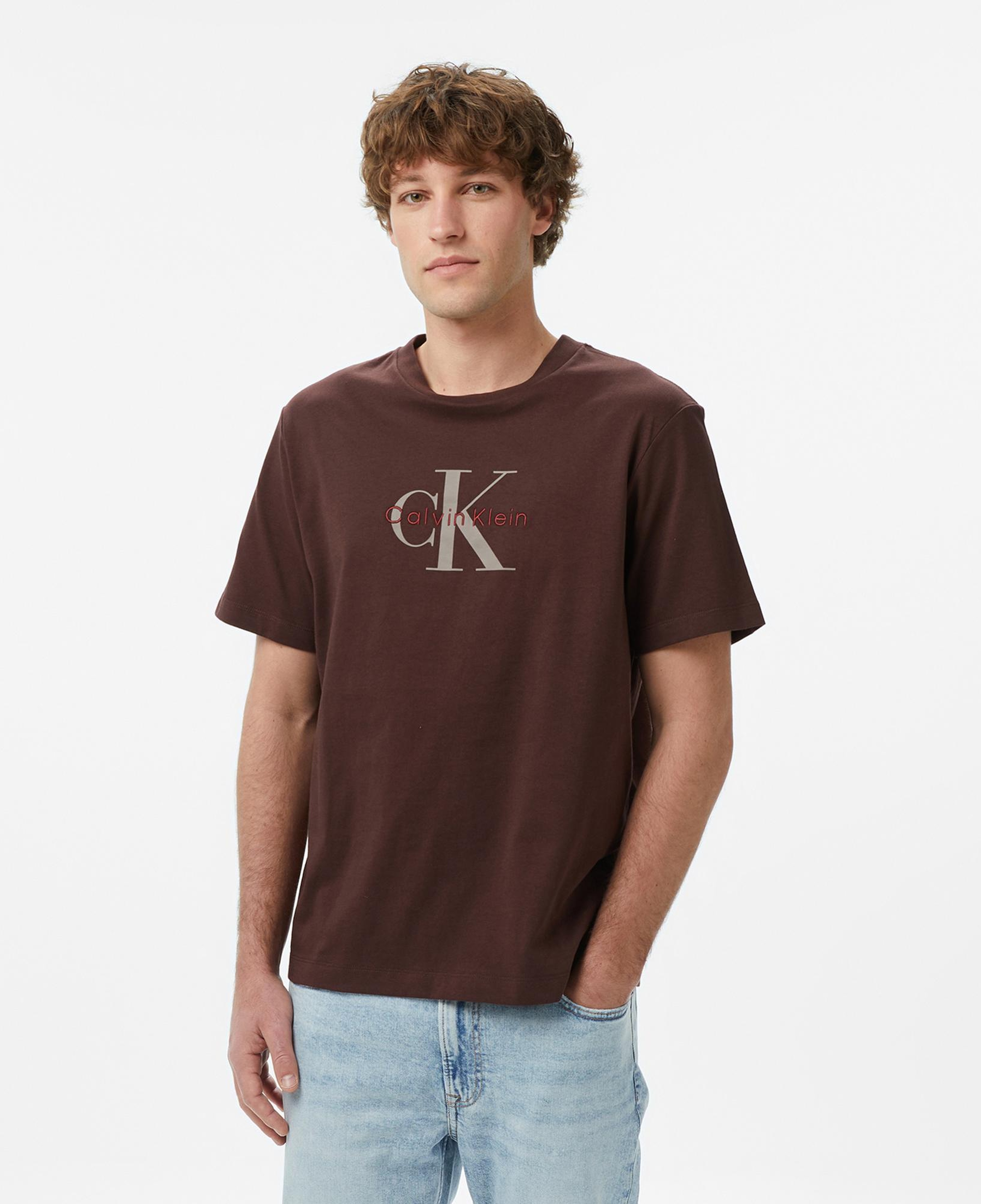 Calvin Klein Hero Monologo 20S Erkek Kahverengi T-Shirt