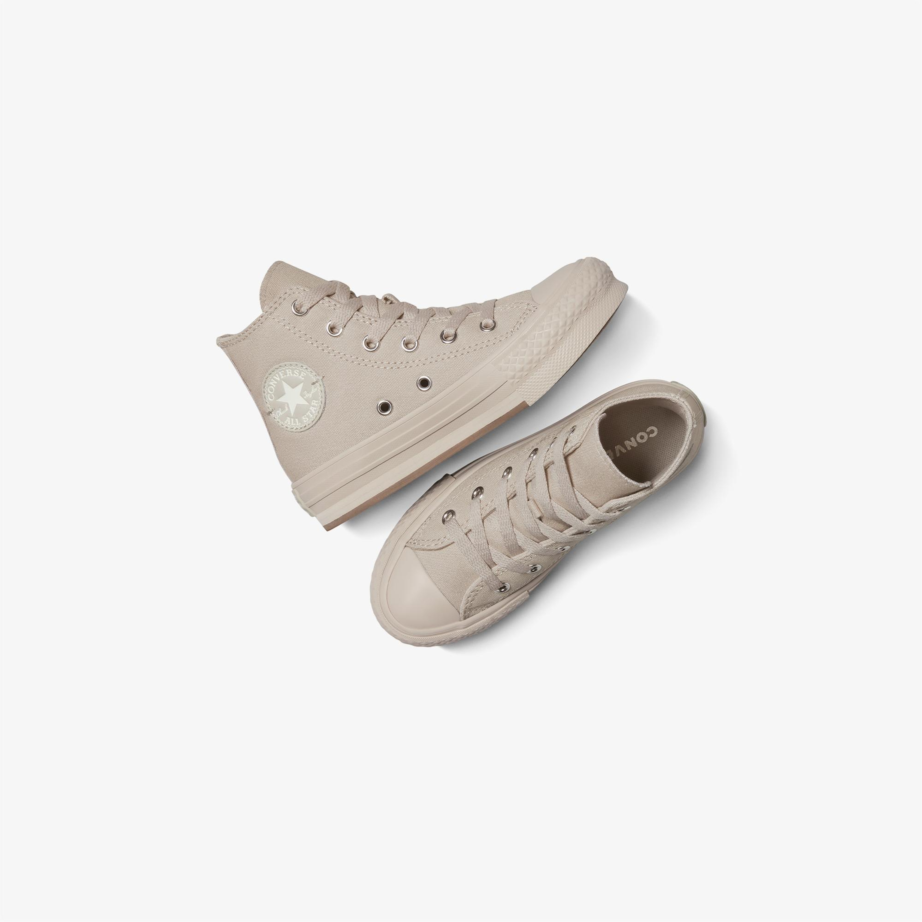 Converse Chuck Taylor All Star EVA Lift Platform Çocuk Bej Sneaker