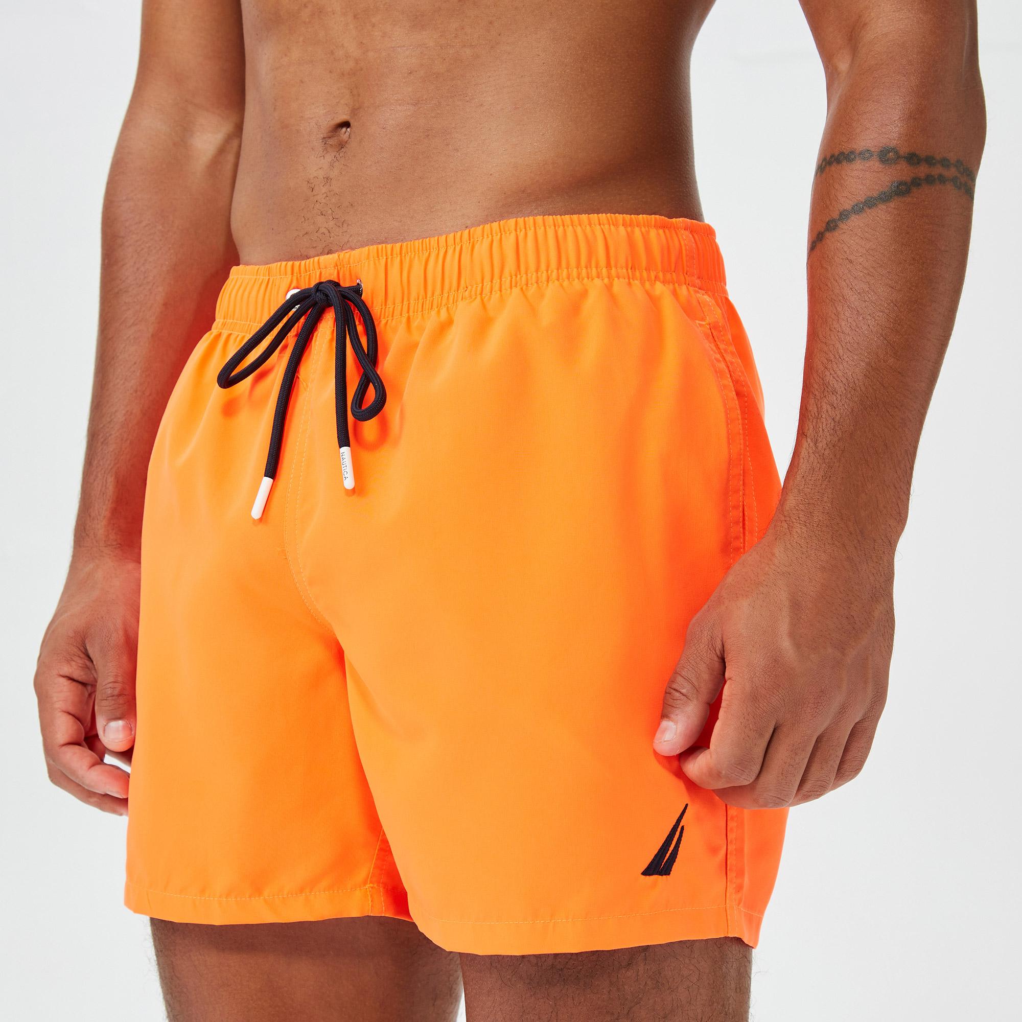 Nautica Erkek Turuncu Standart Fit Deniz Şortu