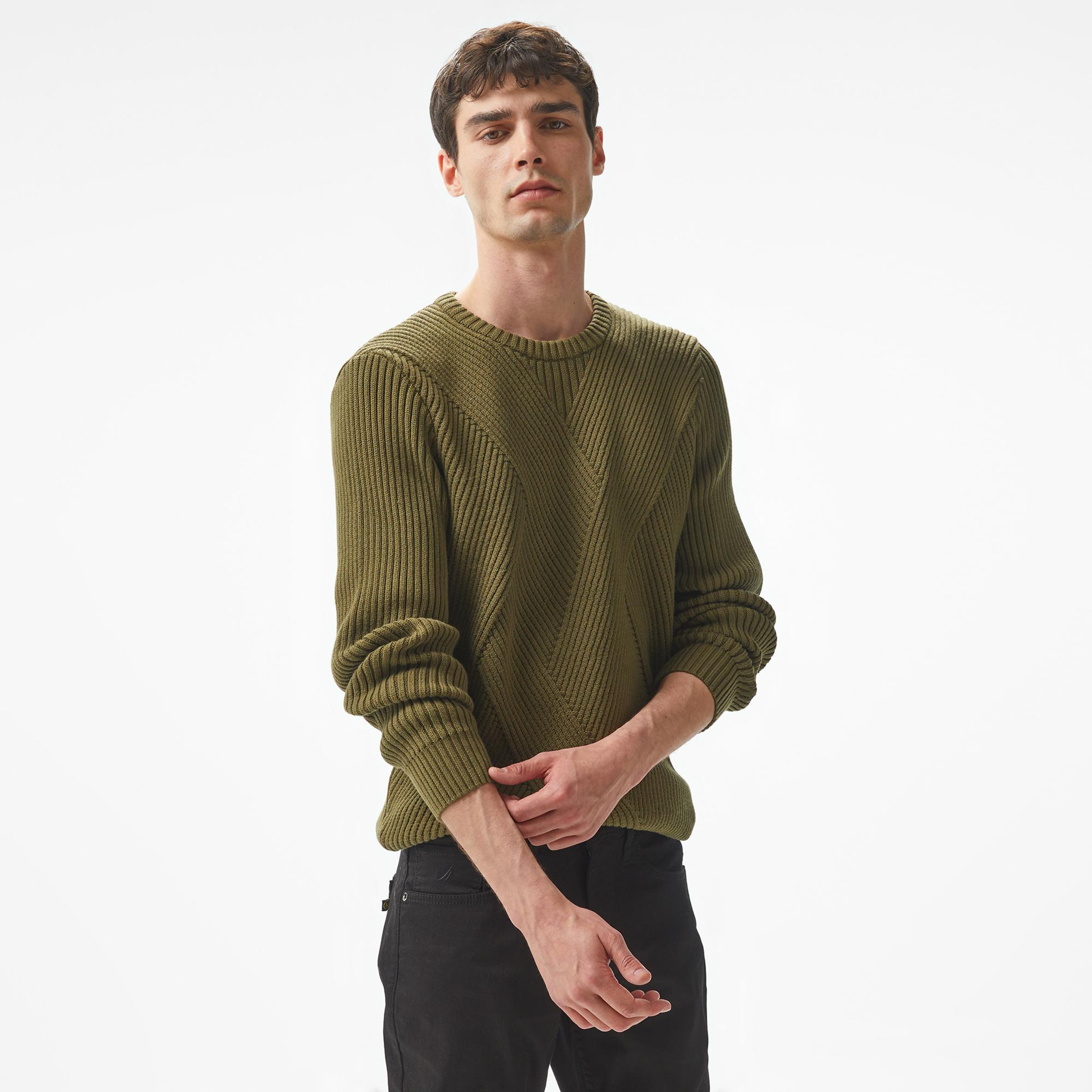 Nautica Erkek Haki Regular Fit Kazak