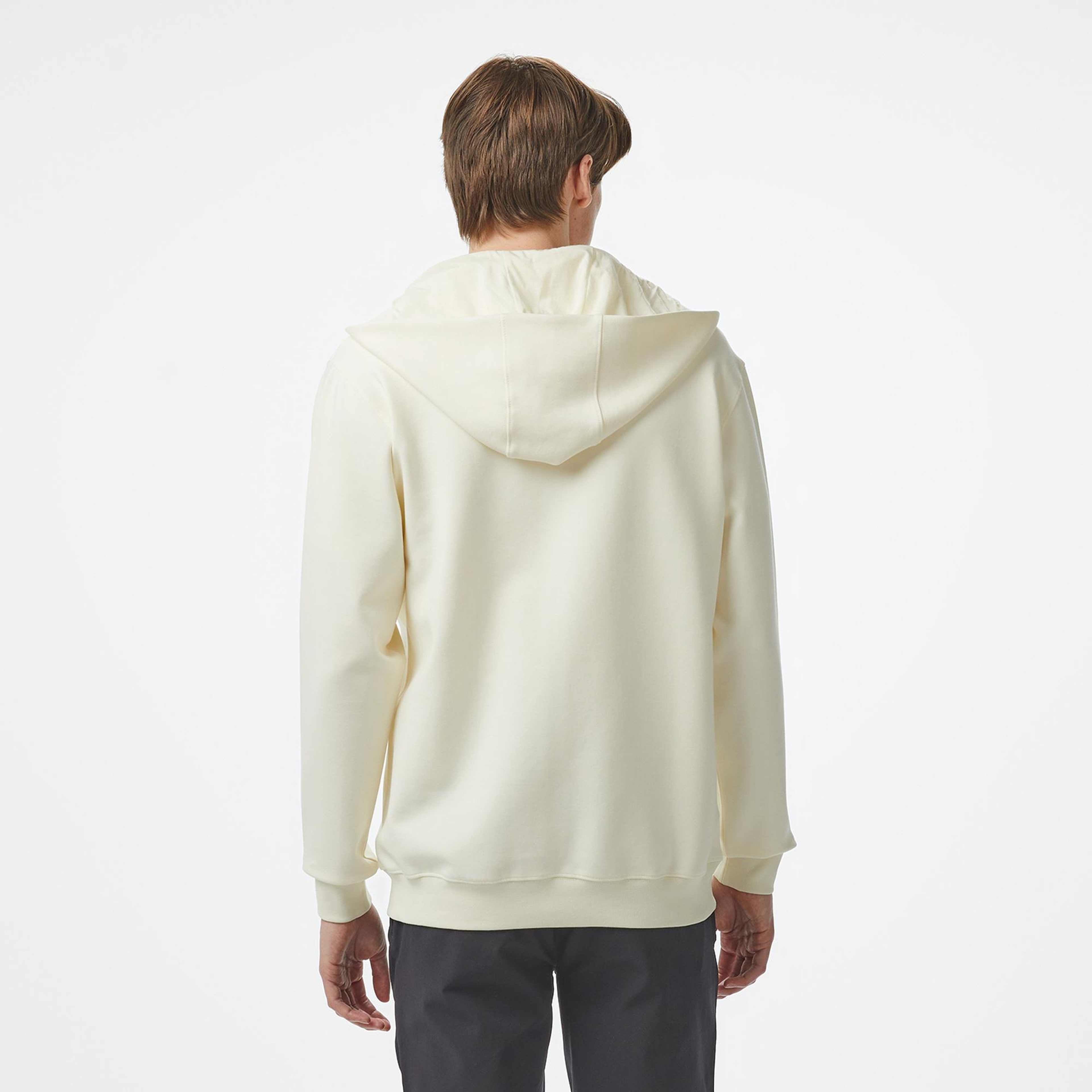 Nautica Erkek Krem Rengi Regular Fit Kapüşonlu Sweatshirt
