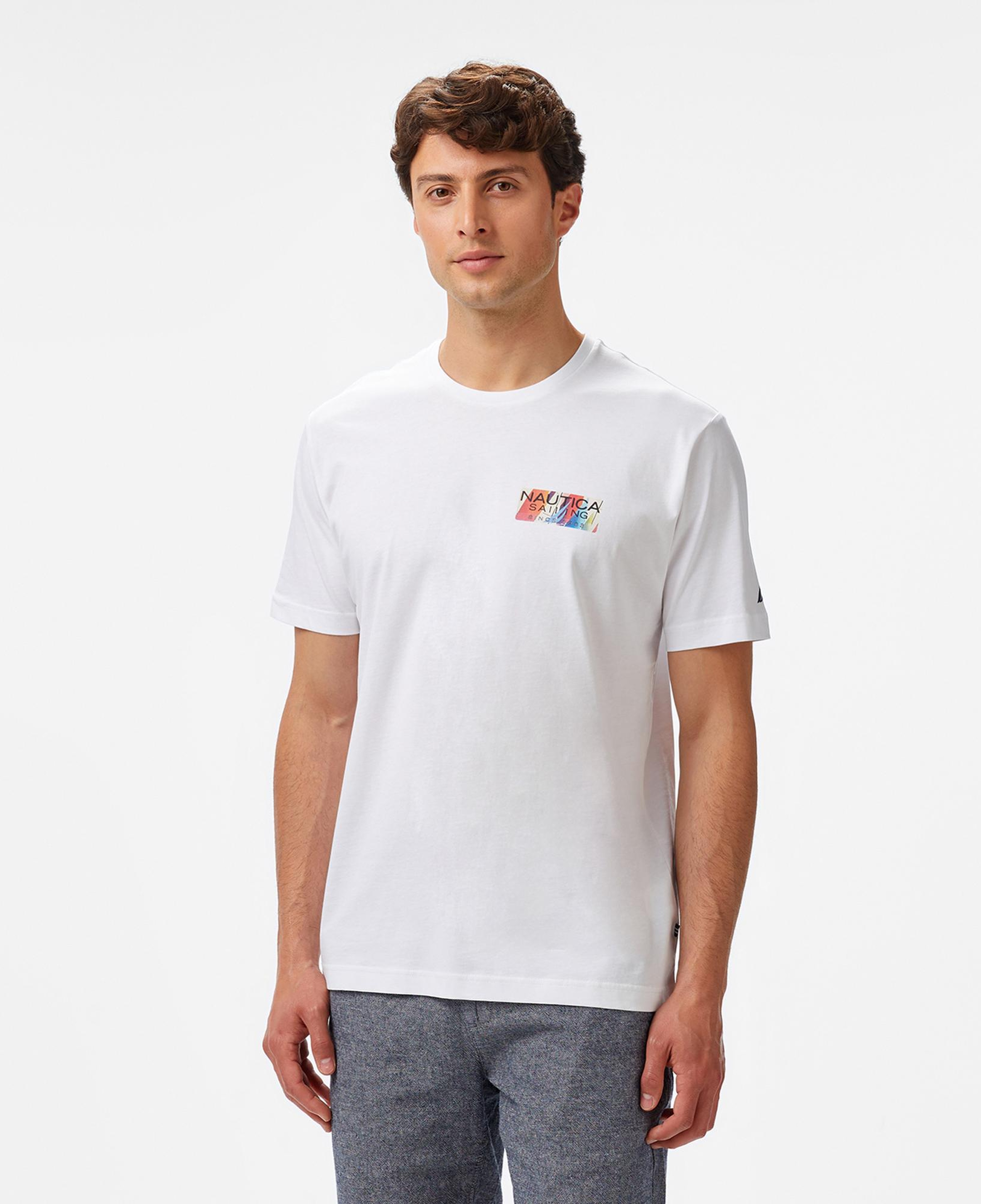 Nautica Erkek Beyaz Regular Fit T-Shirt