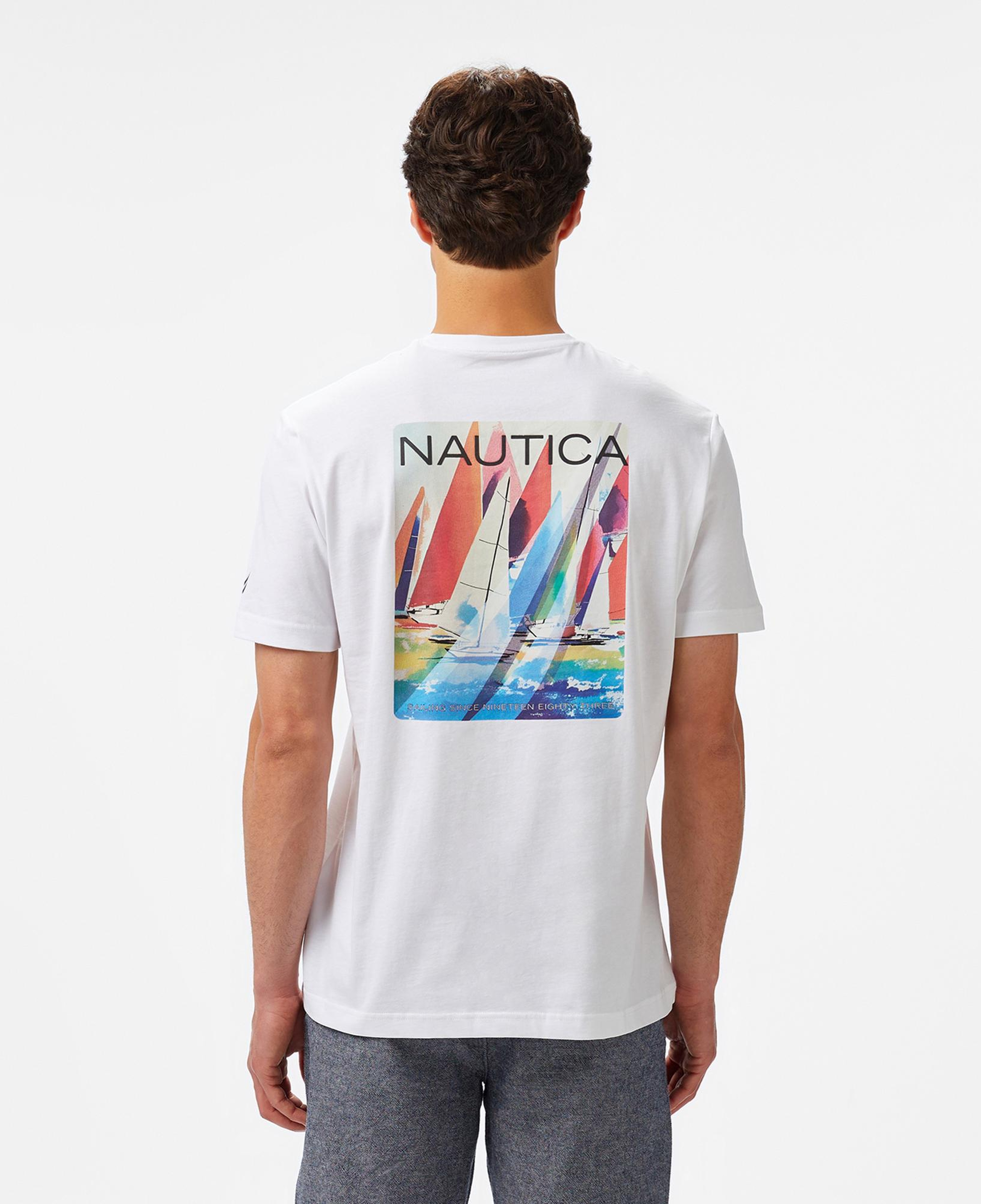 Nautica Erkek Beyaz Regular Fit T-Shirt