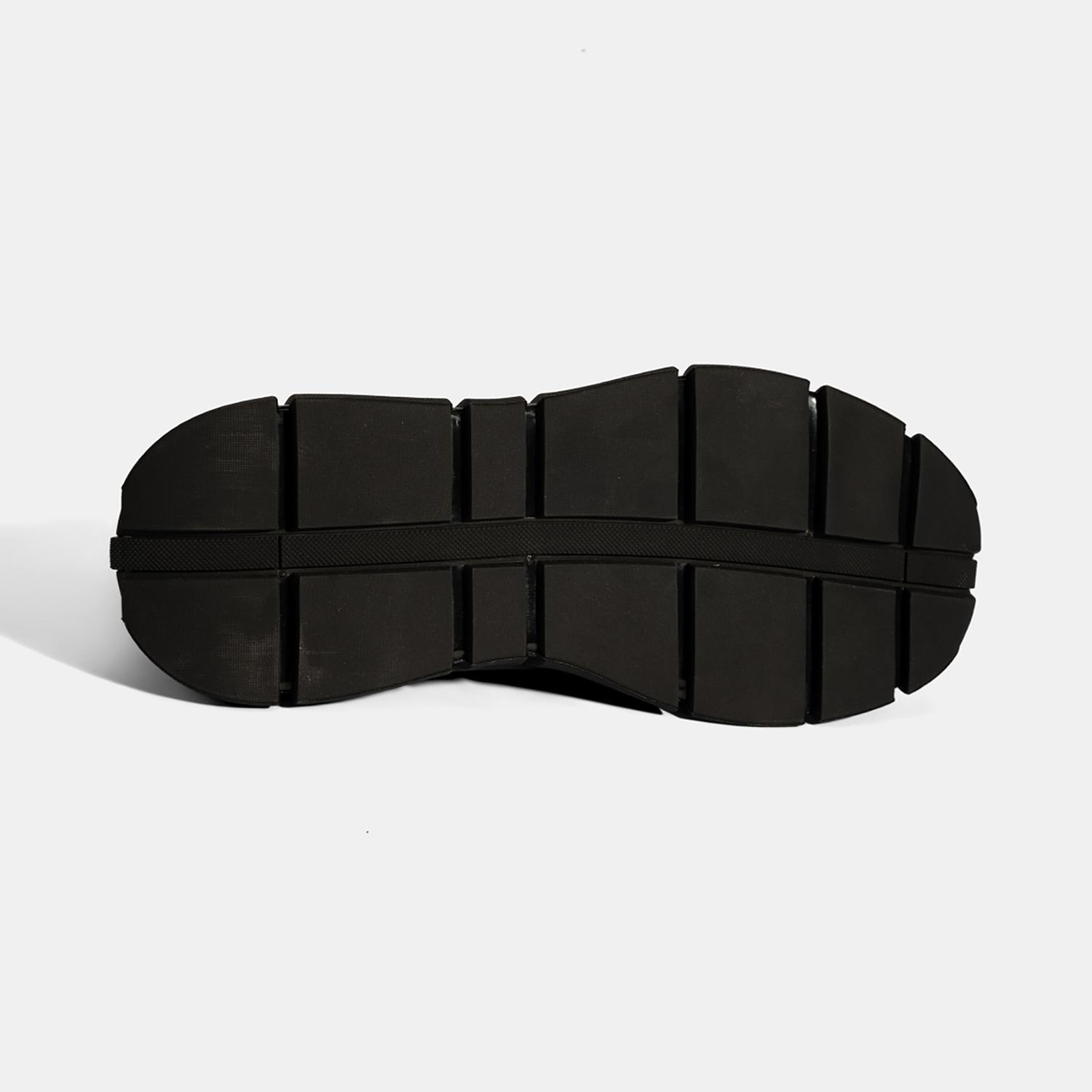 Erkek Siyah Lastik Detaylı Nubuk Deri Bot