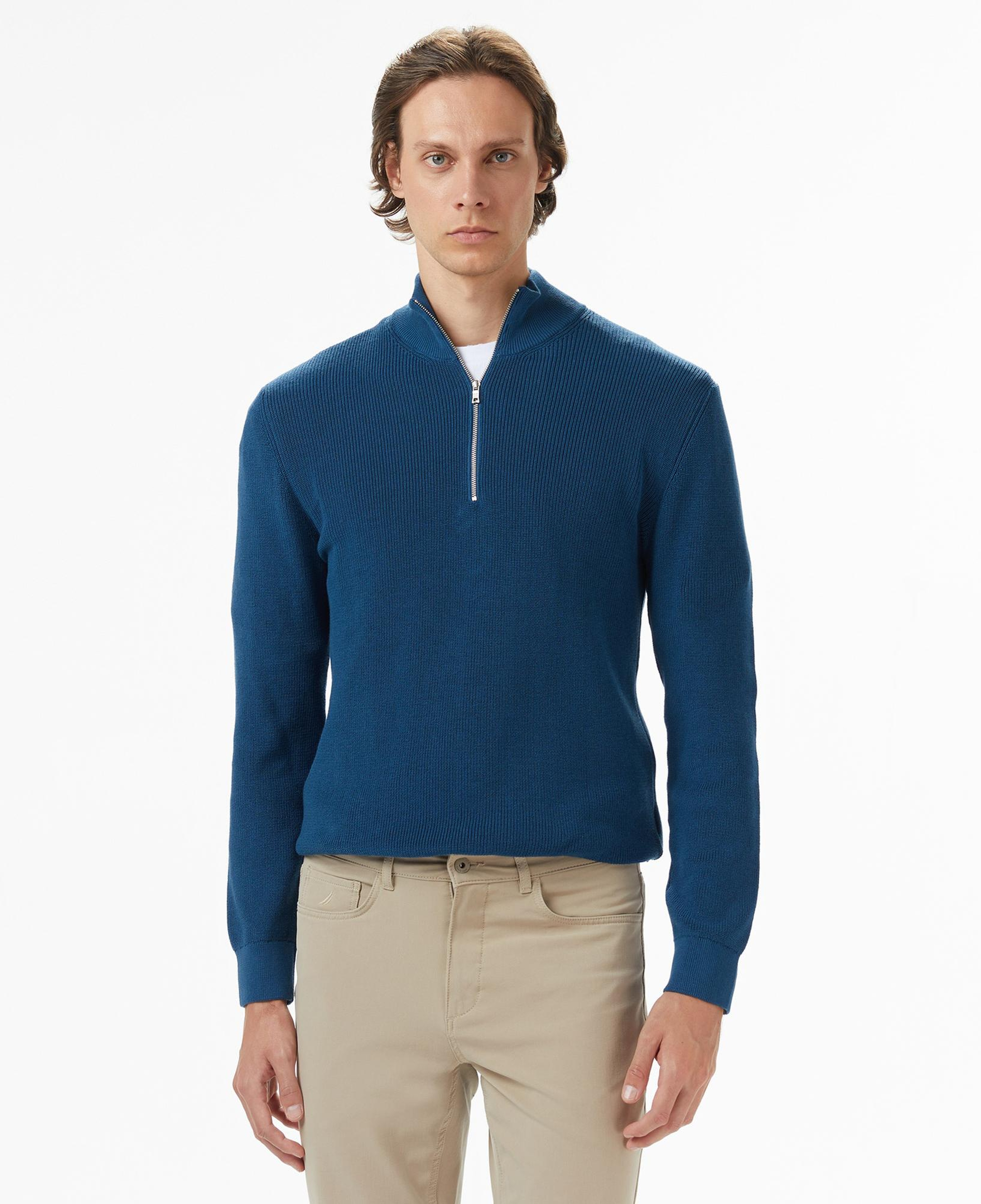 Nautica Erkek Mavi Classic Fit Kazak