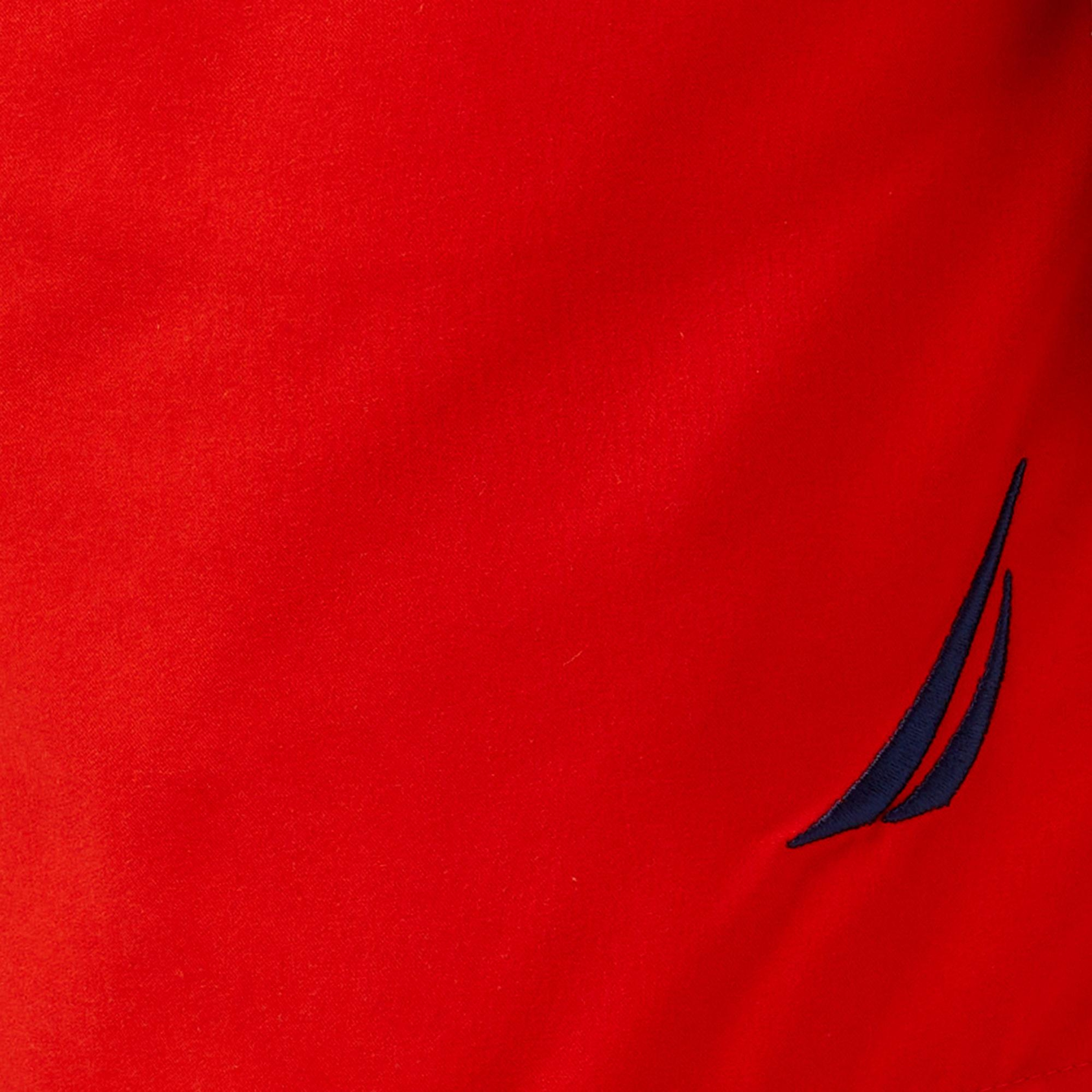 Nautica Erkek Kırmızı Regular Fit Deniz Şortu