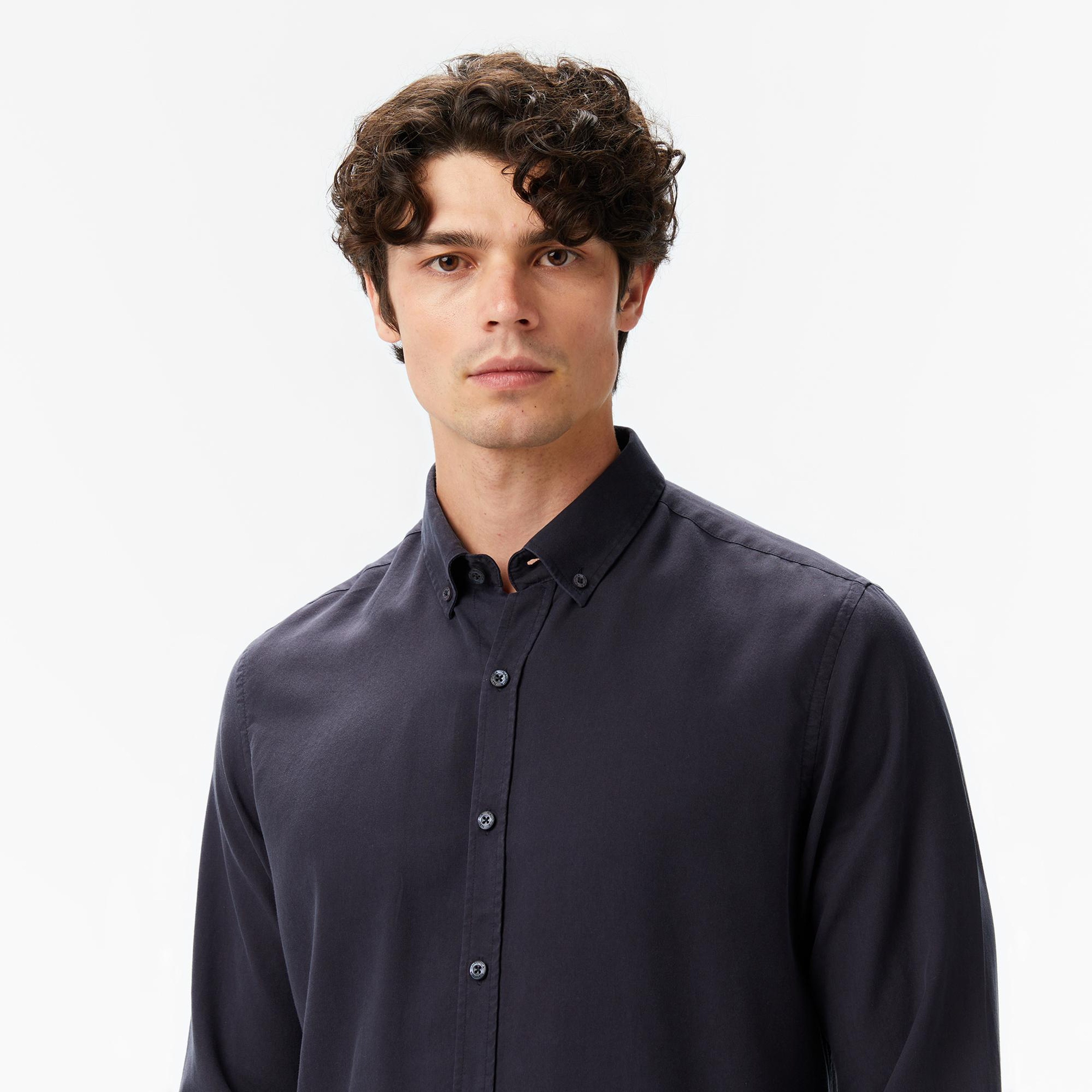 Nautica Erkek Siyah Classic Fit Gömlek