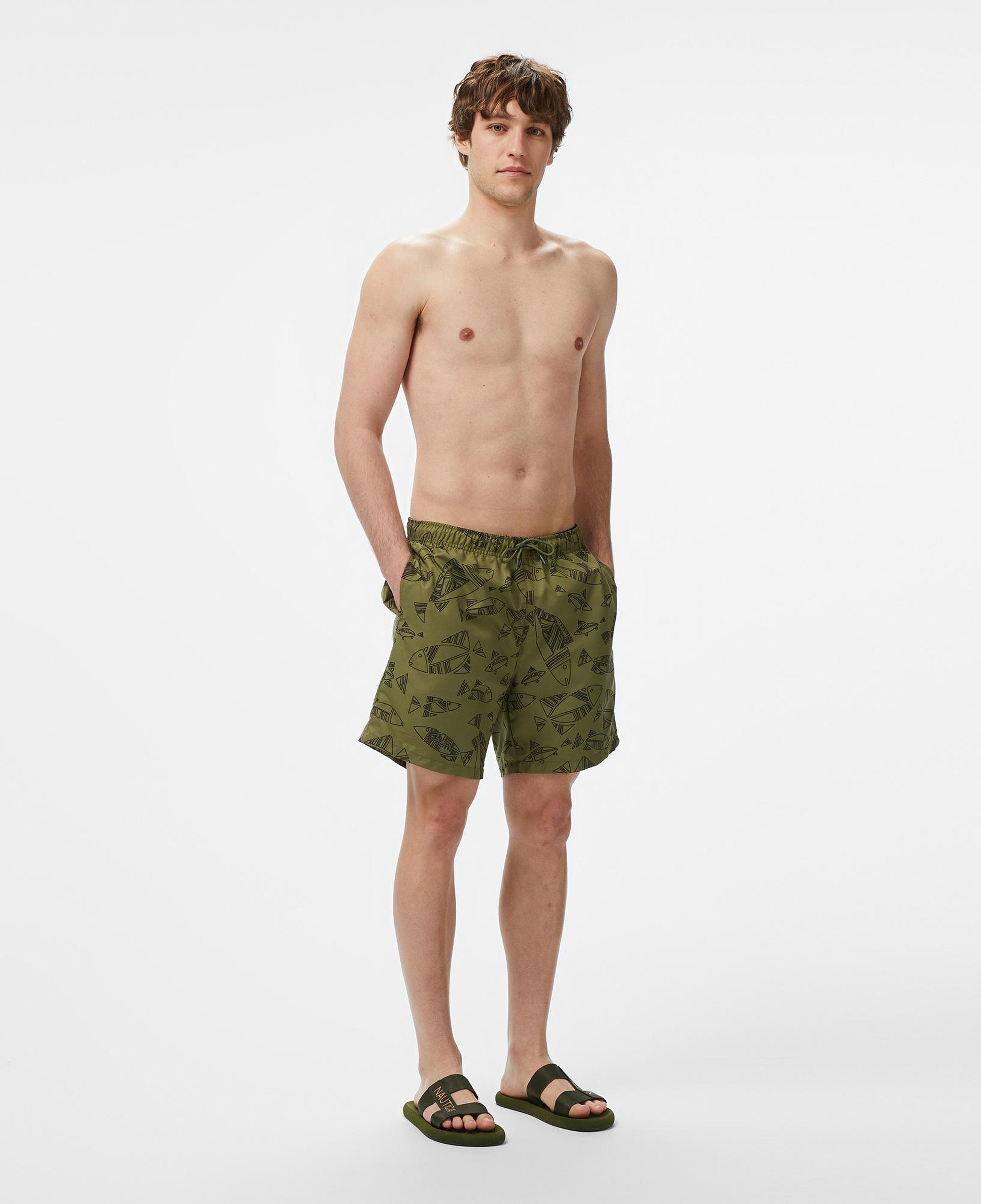 Nautica Erkek Yeşil Deniz Şortu