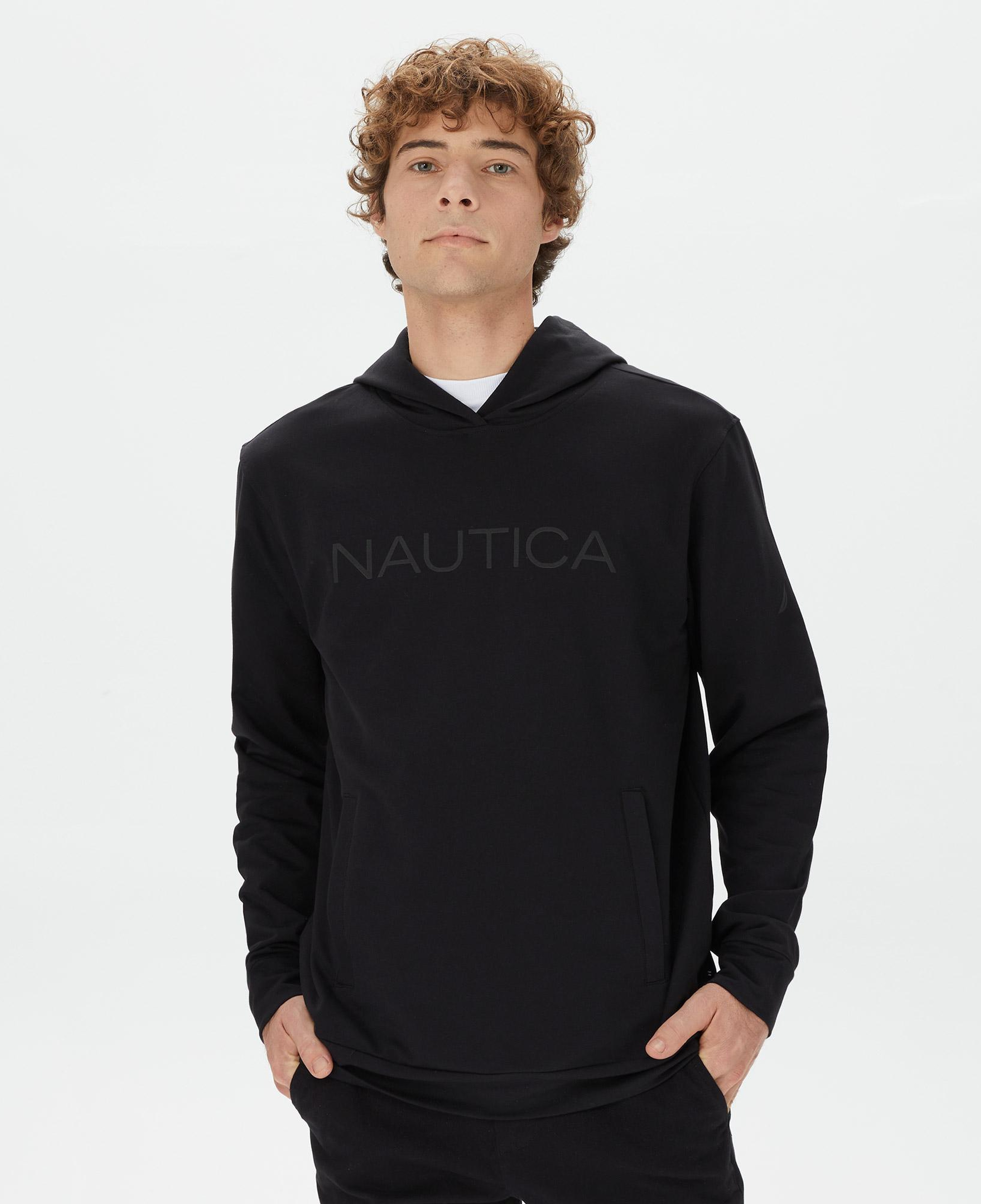 Nautica Erkek Siyah Standart Fit Sweatshirt