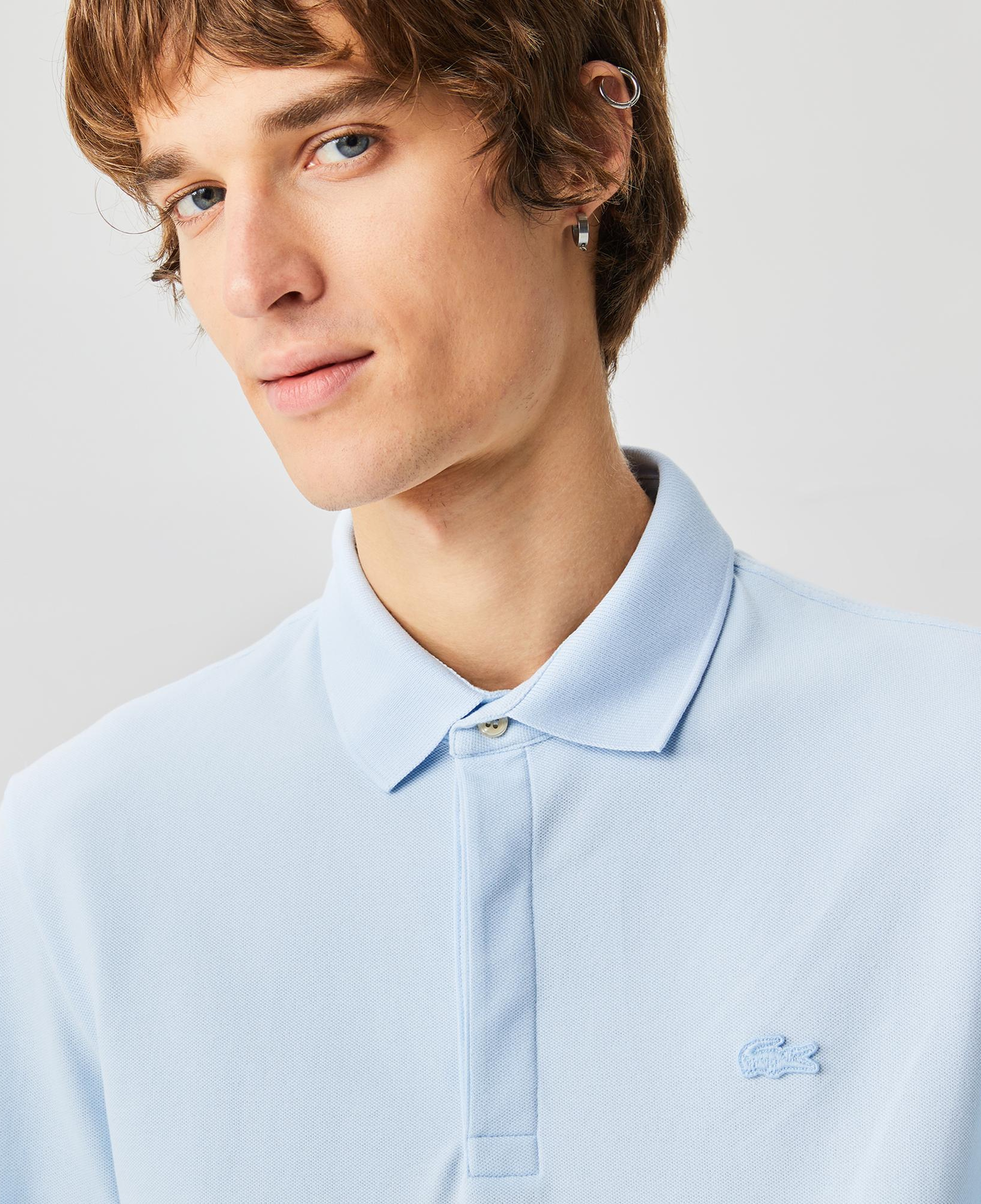 Lacoste Paris Erkek Regular Fit Uzun Kollu Mavi Polo