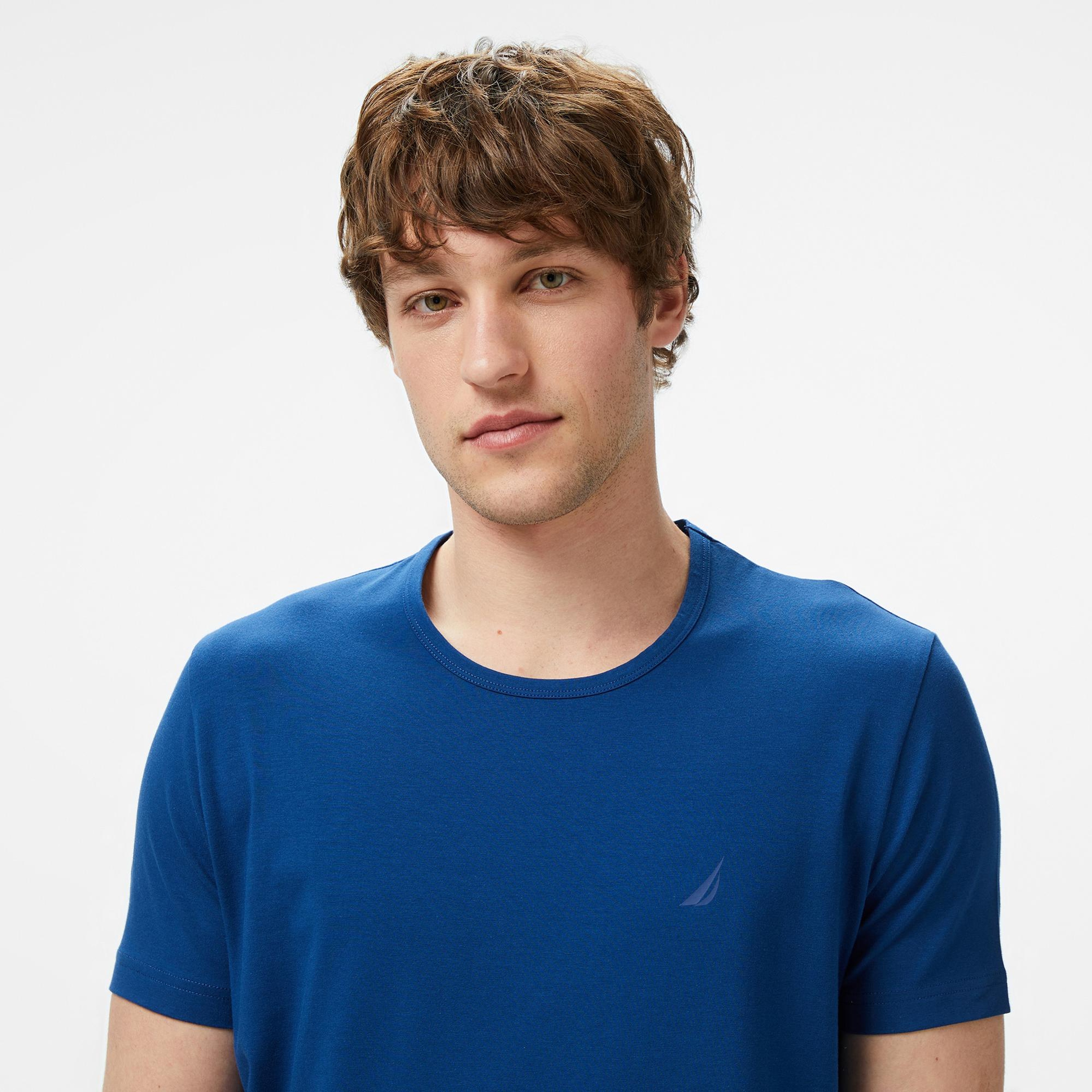 Nautica Erkek Mavi Regular Fit T-Shirt