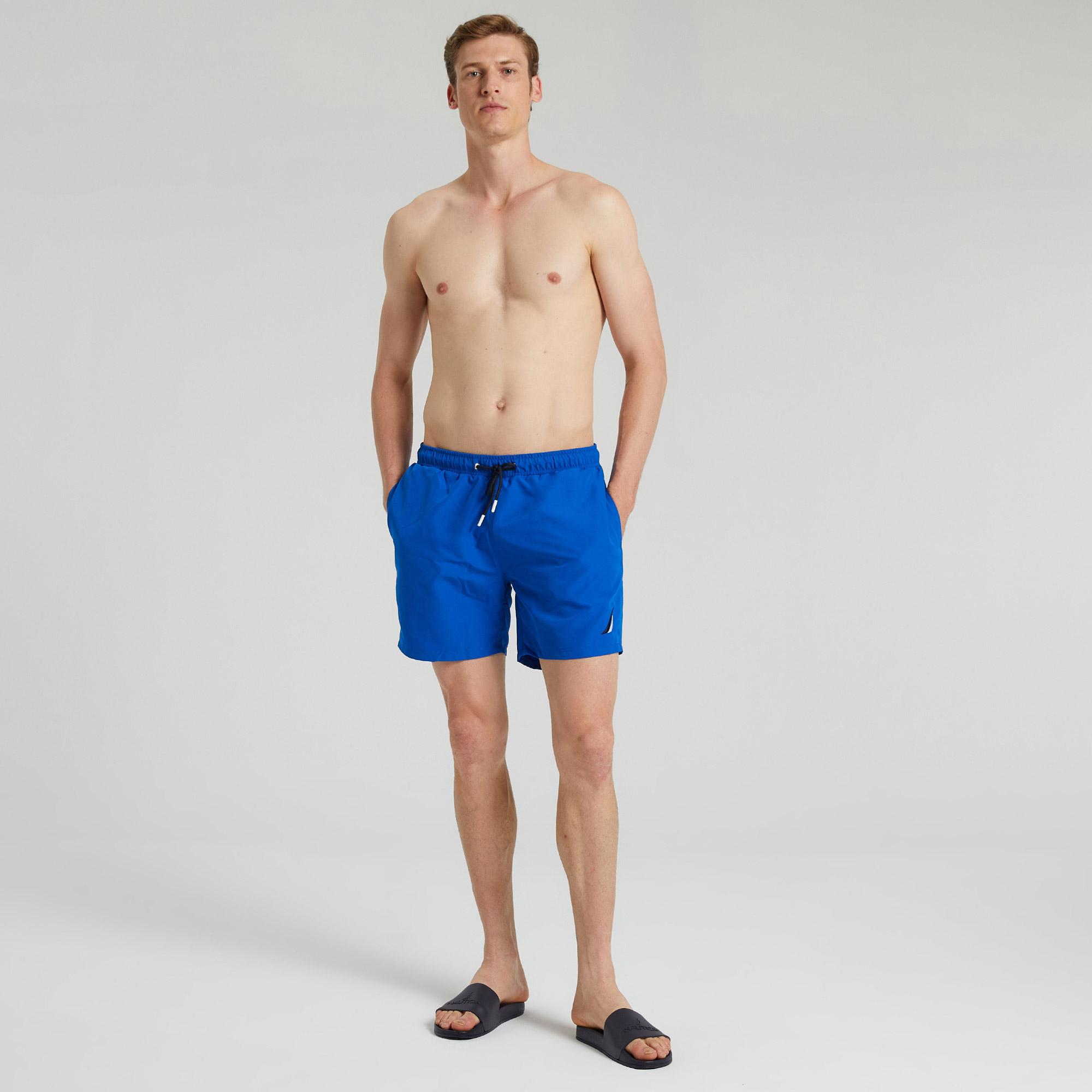 Nautica Erkek Mavi Standart Fit Deniz Şortu