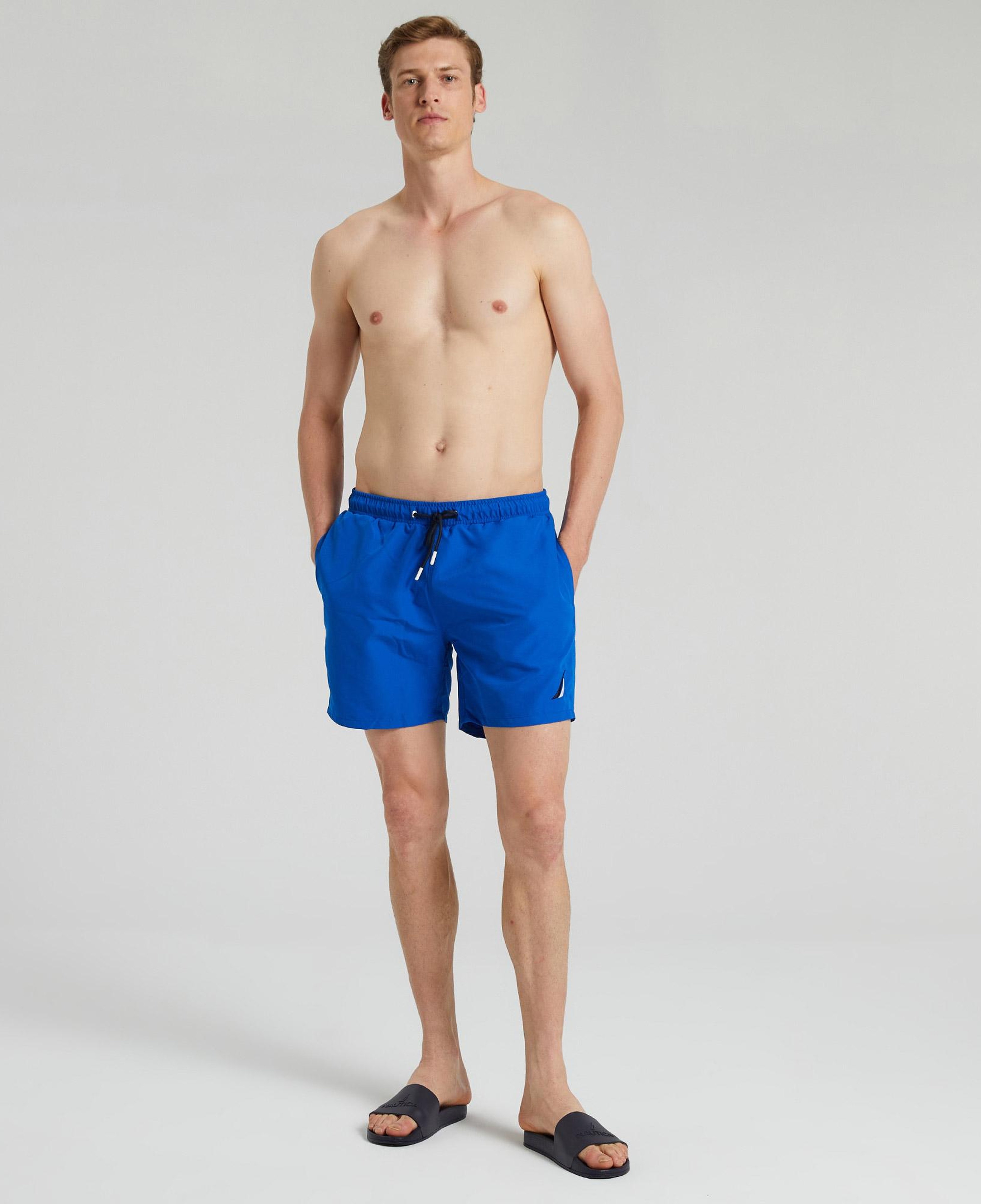 Nautica Erkek Mavi Standart Fit Deniz Şortu