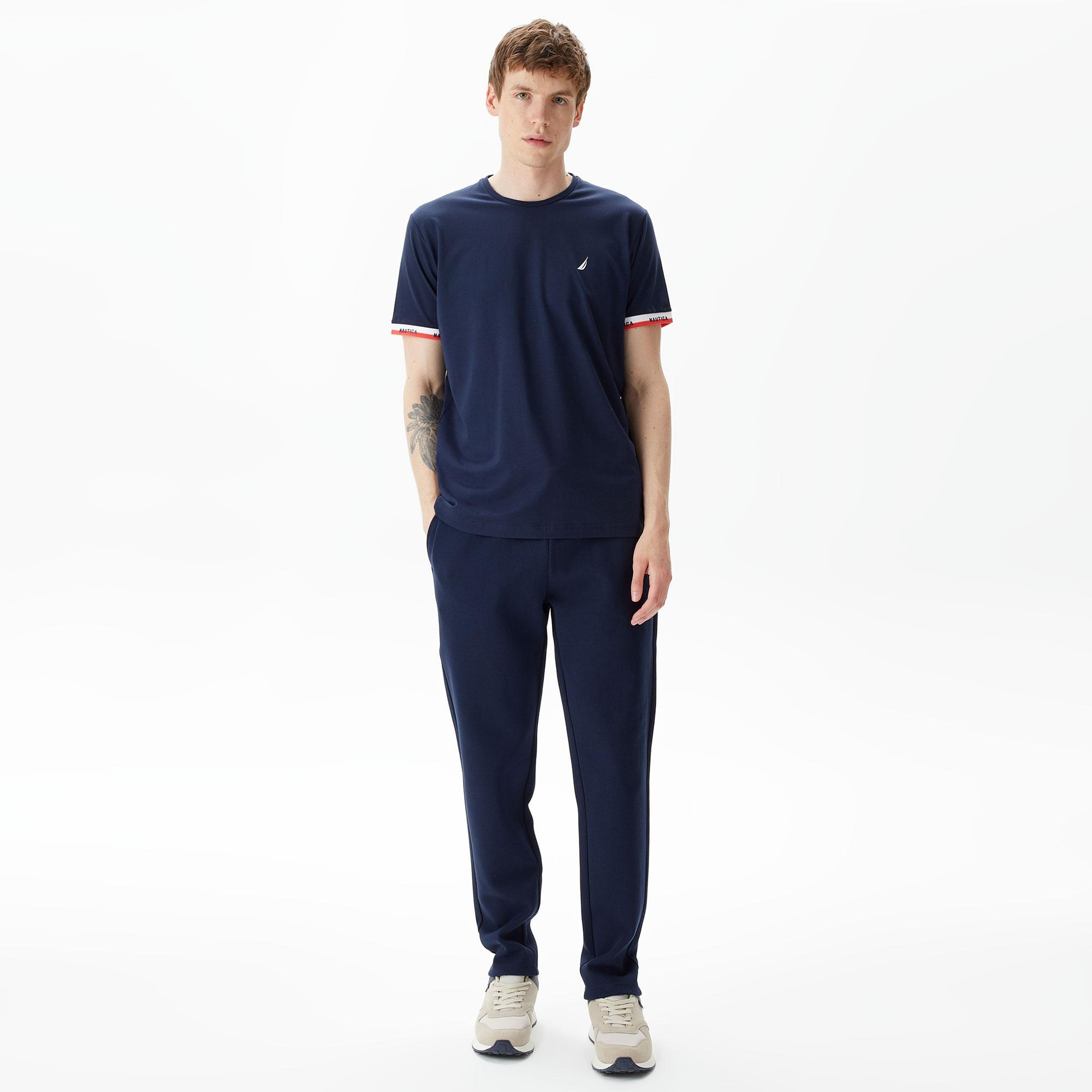 Nautica Erkek Lacivert Standart Fit T-Shirt