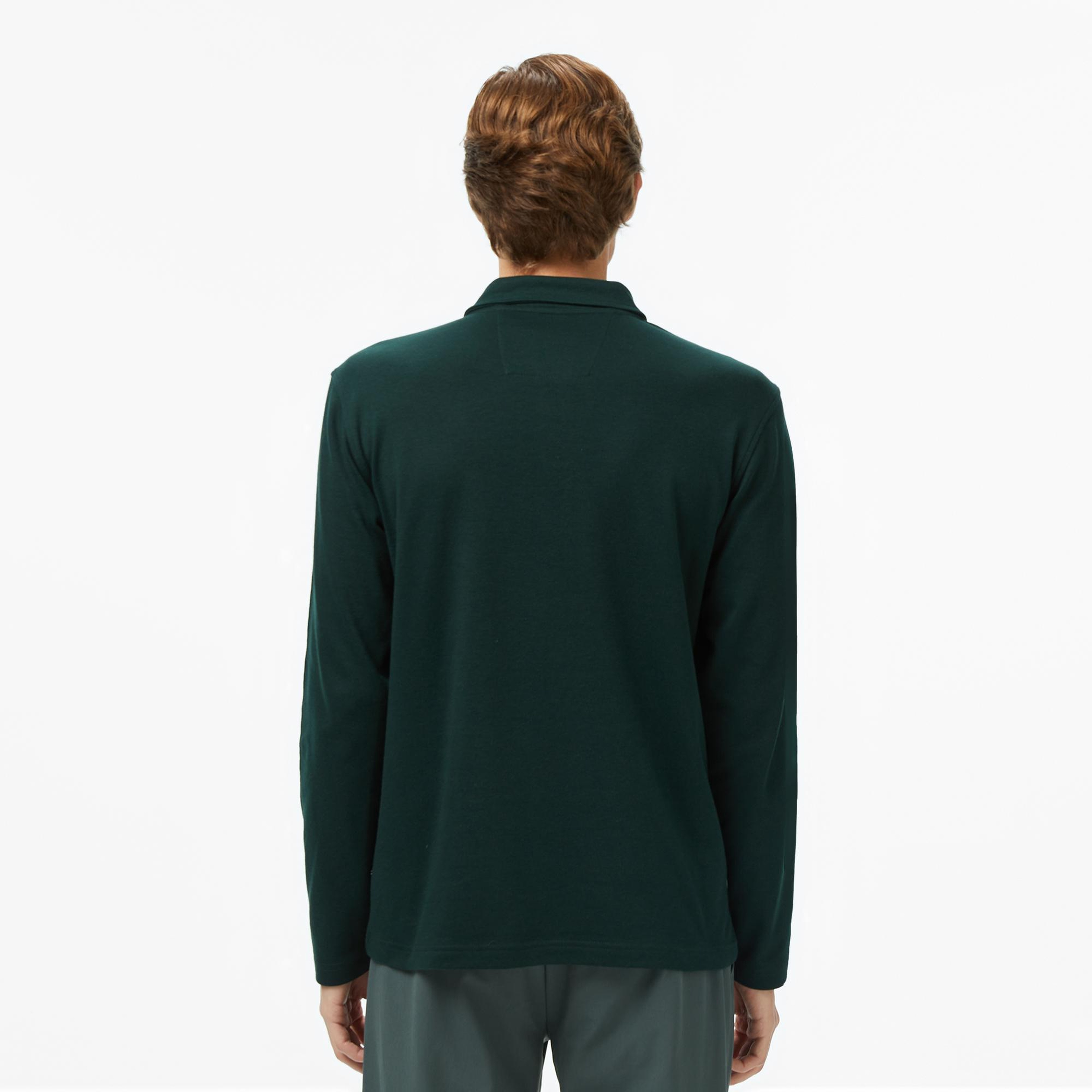 Nautica Erkek Yeşil Classic Fit Uzun Kollu Polo Yaka T-Shirt