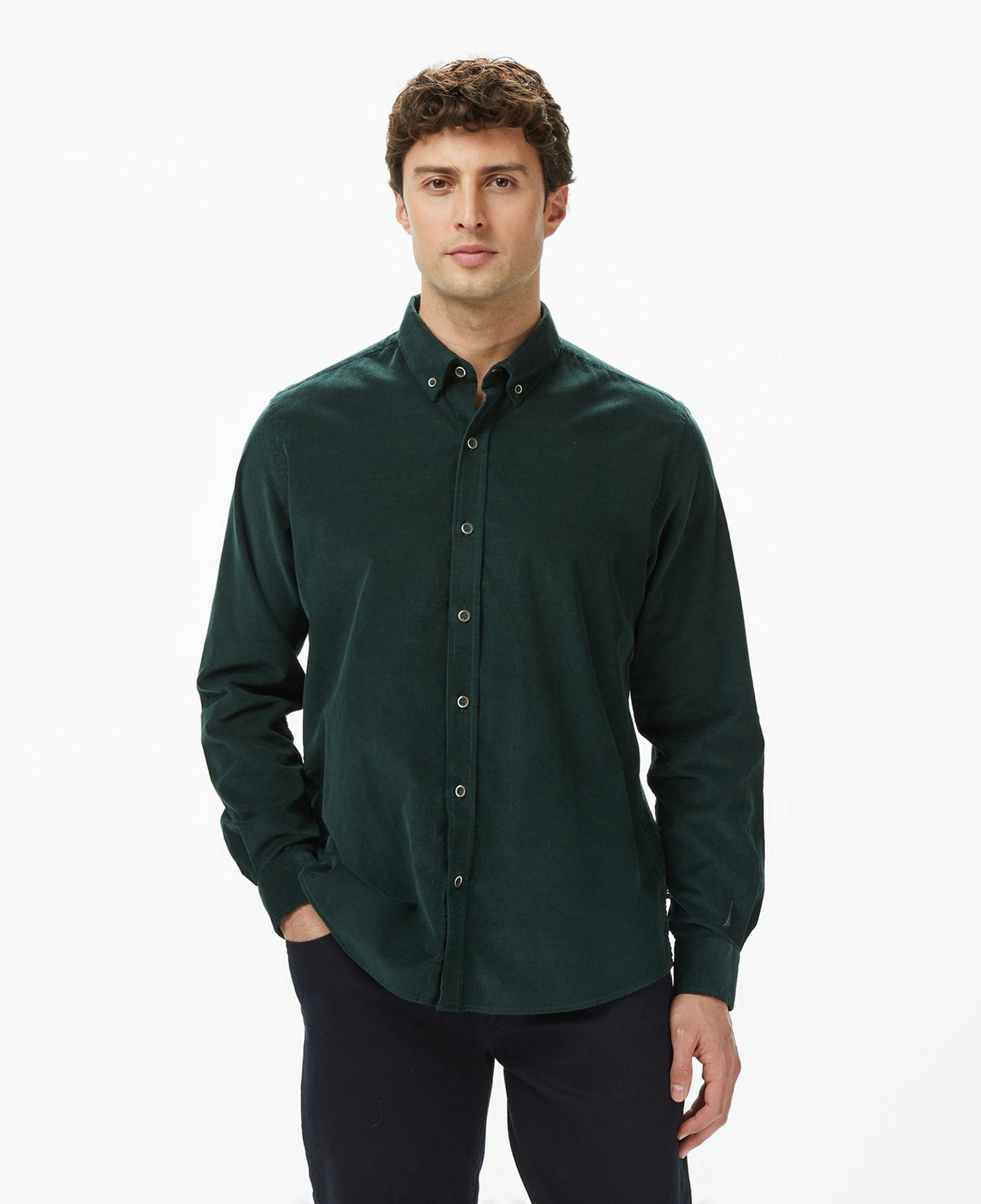 Nautica Erkek Yeşil Classic Fit Gömlek