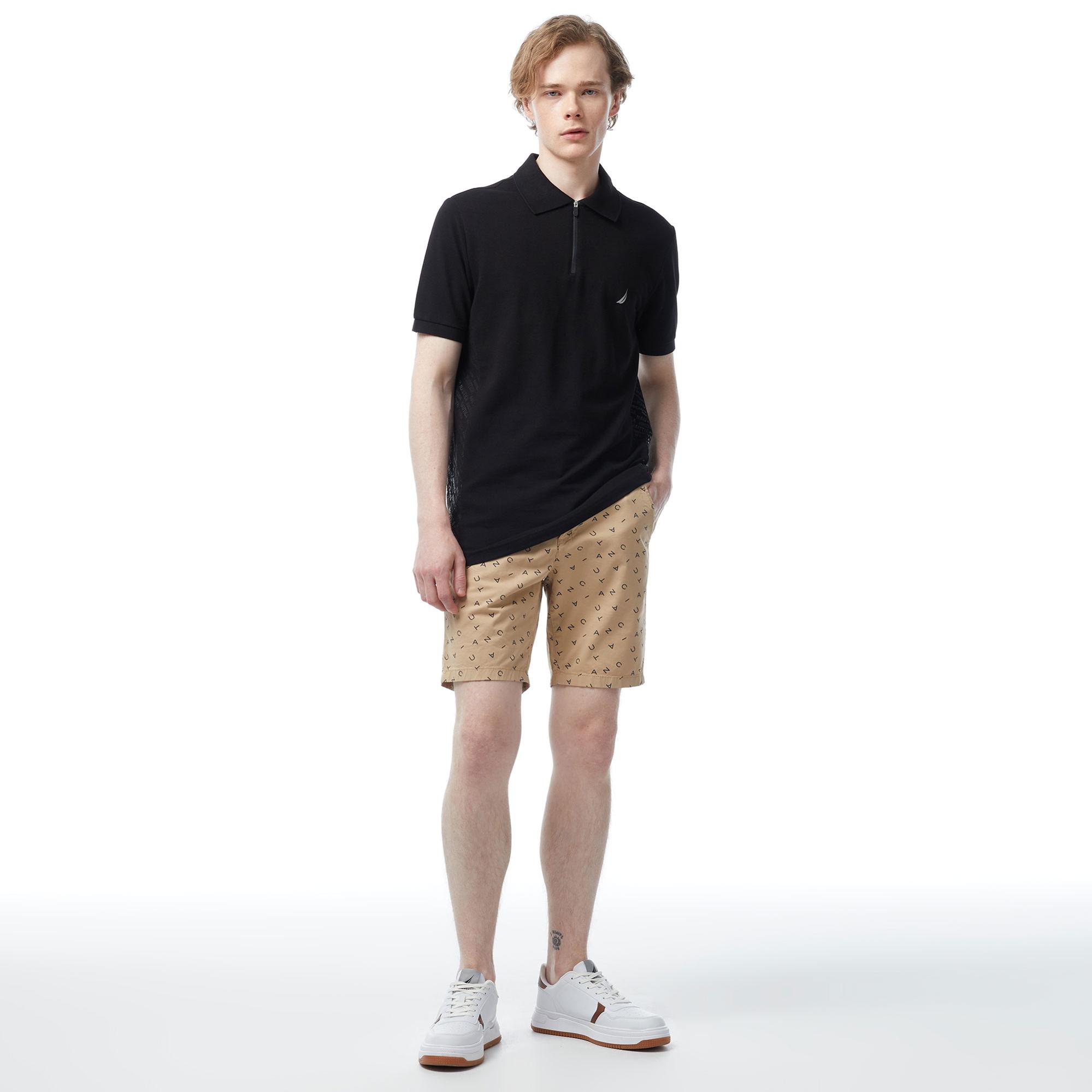 Nautica Erkek Siyah Slim Fit Kısa Kollu Polo