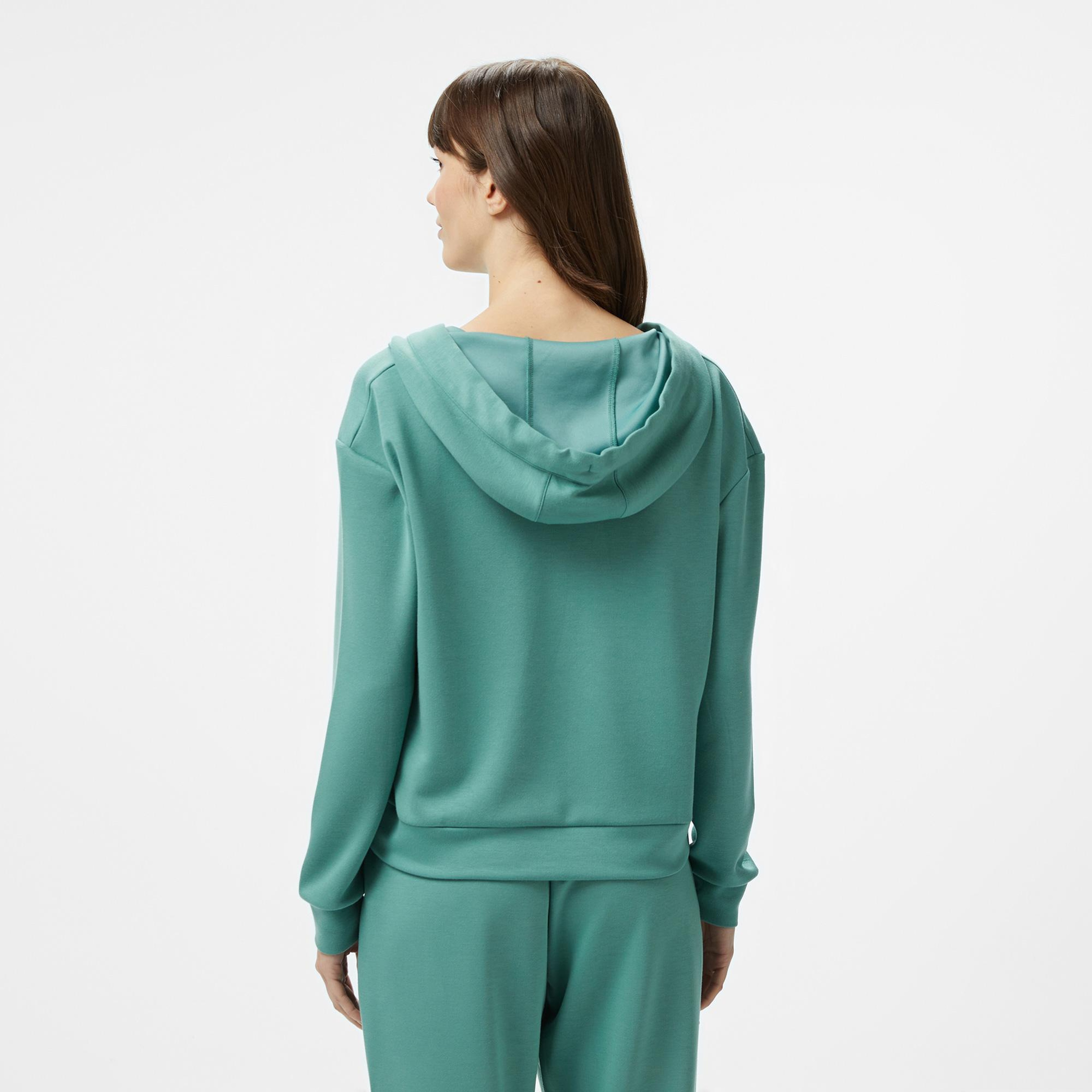 Nautica Kadın Yeşil Regular Fit Kapüşonlu Sweatshirt