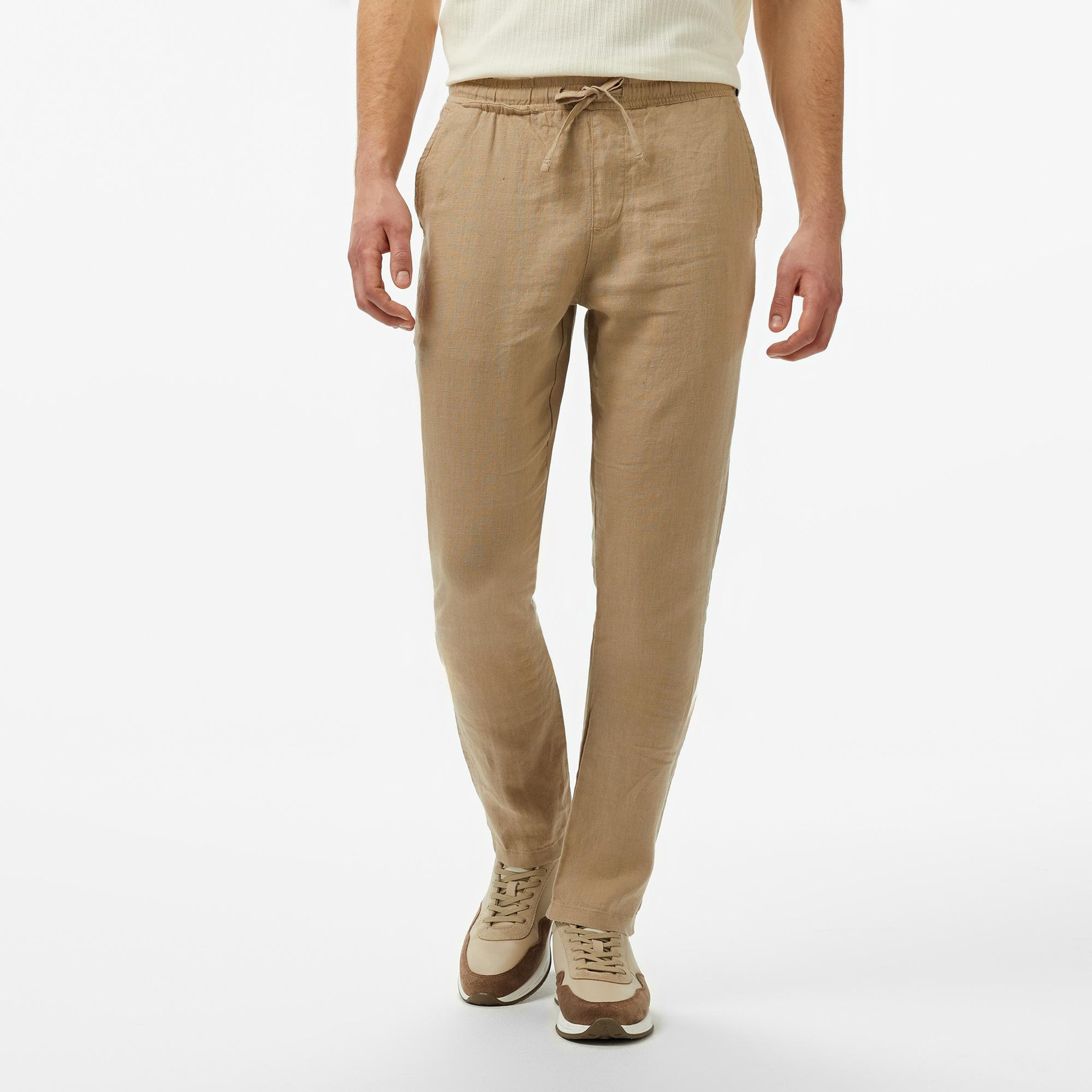 Nautica Erkek Gri Slim Fit Pantolon