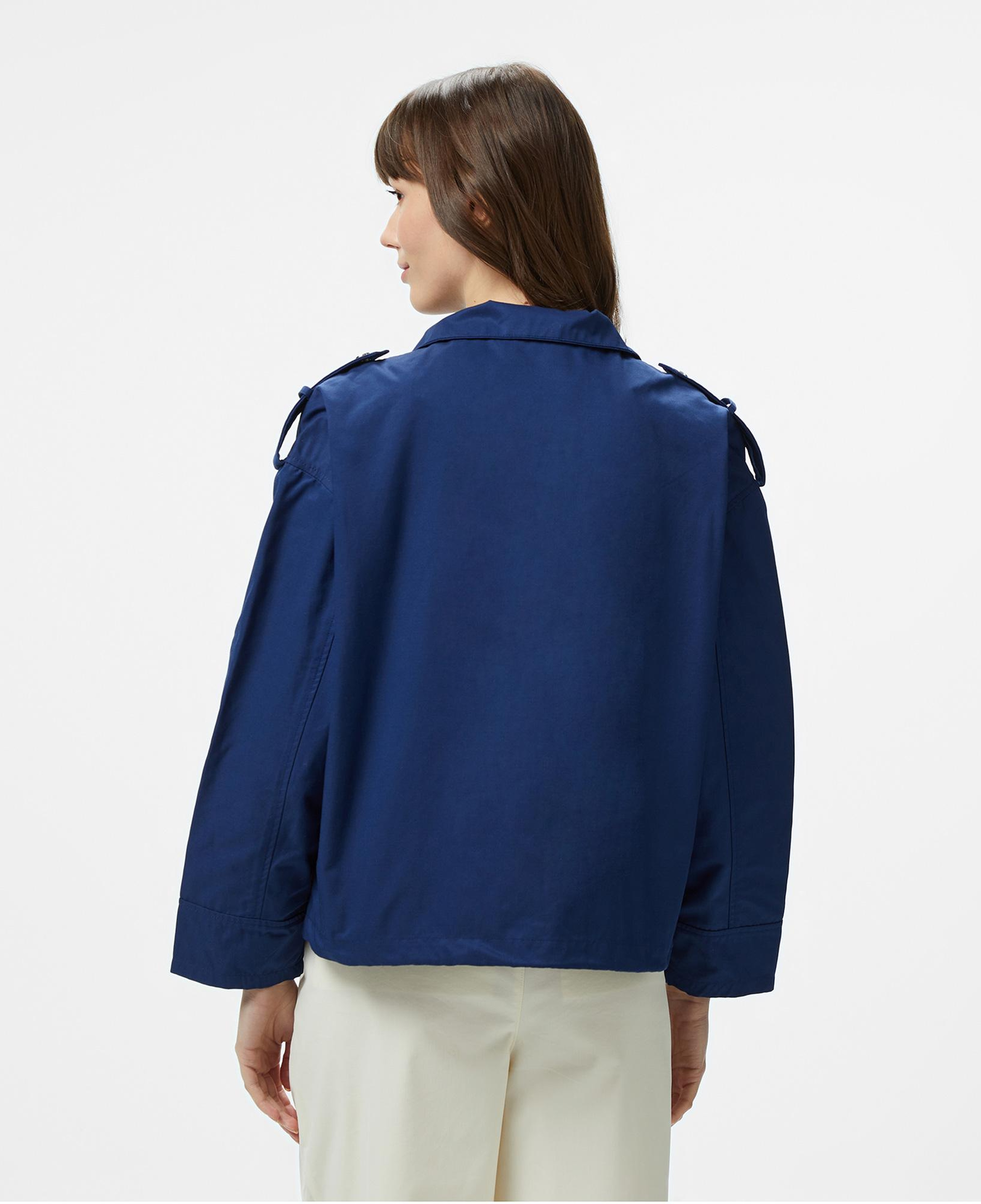 Nautica Kadın Lacivert Regular Fit Dik Yaka Mont