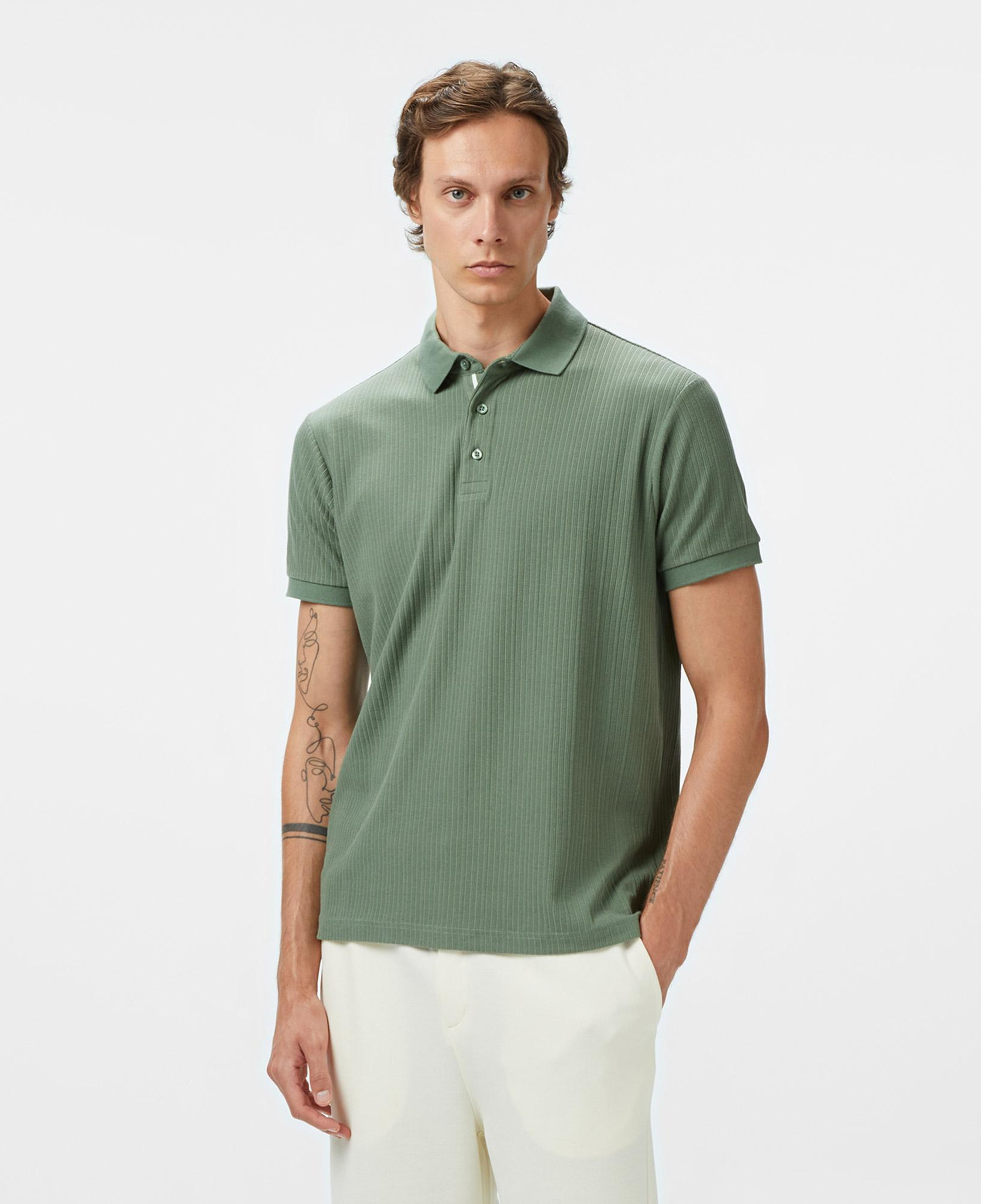 Nautica Erkek Yeşil Regular Fit Polo Yaka T-Shirt