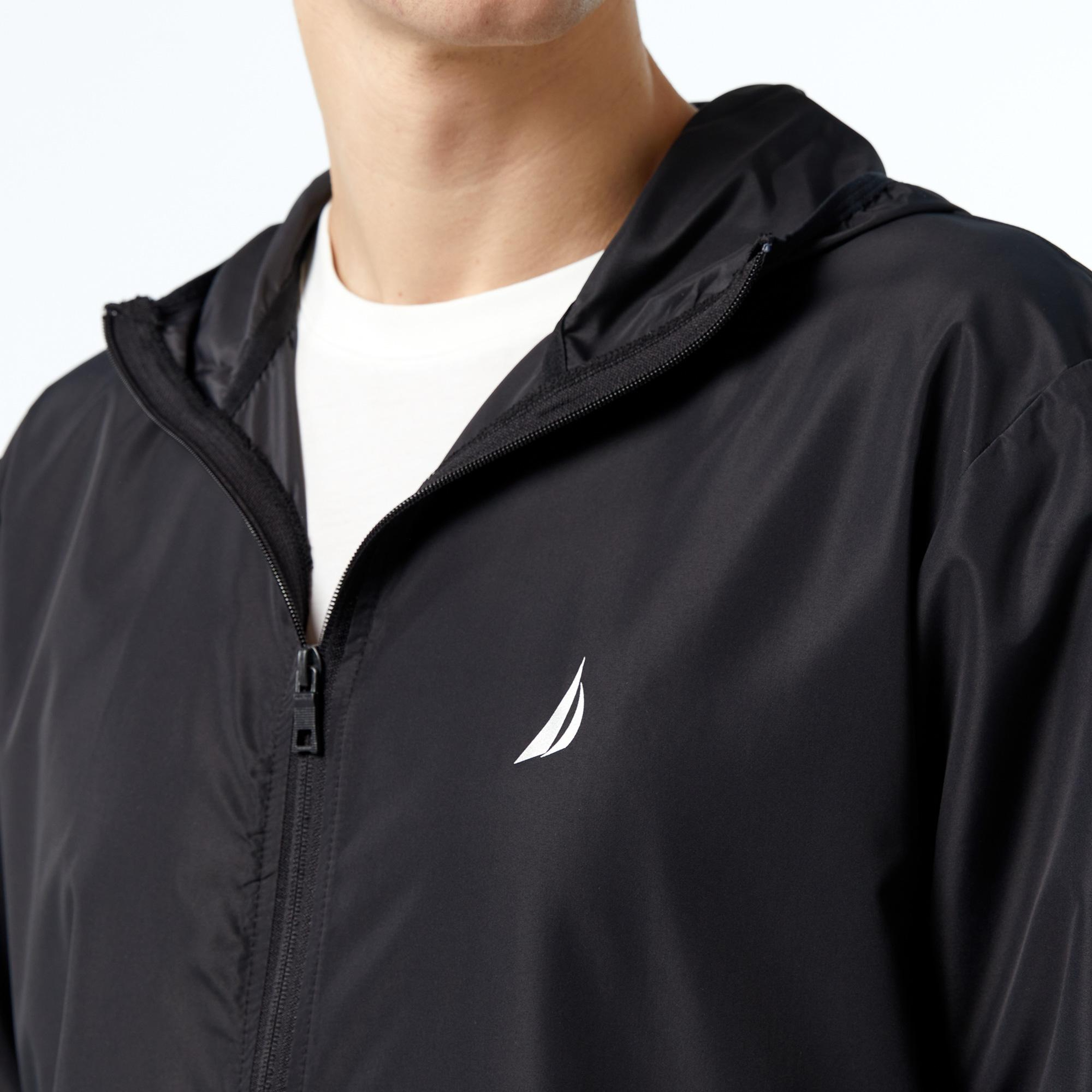 Nautica Erkek Siyah Yağmurluk