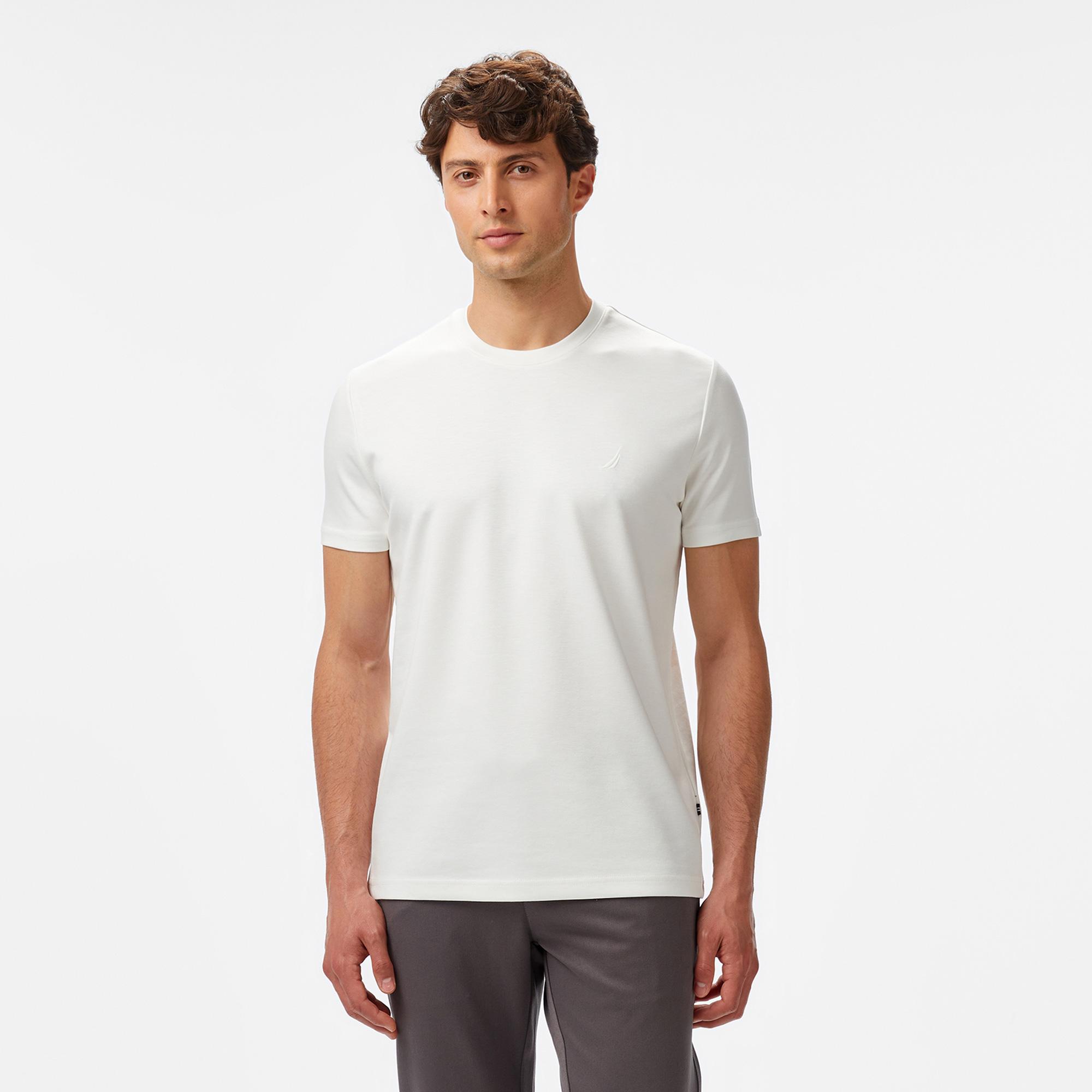 Nautica Erkek Krem Rengi Classic Fit T-Shirt