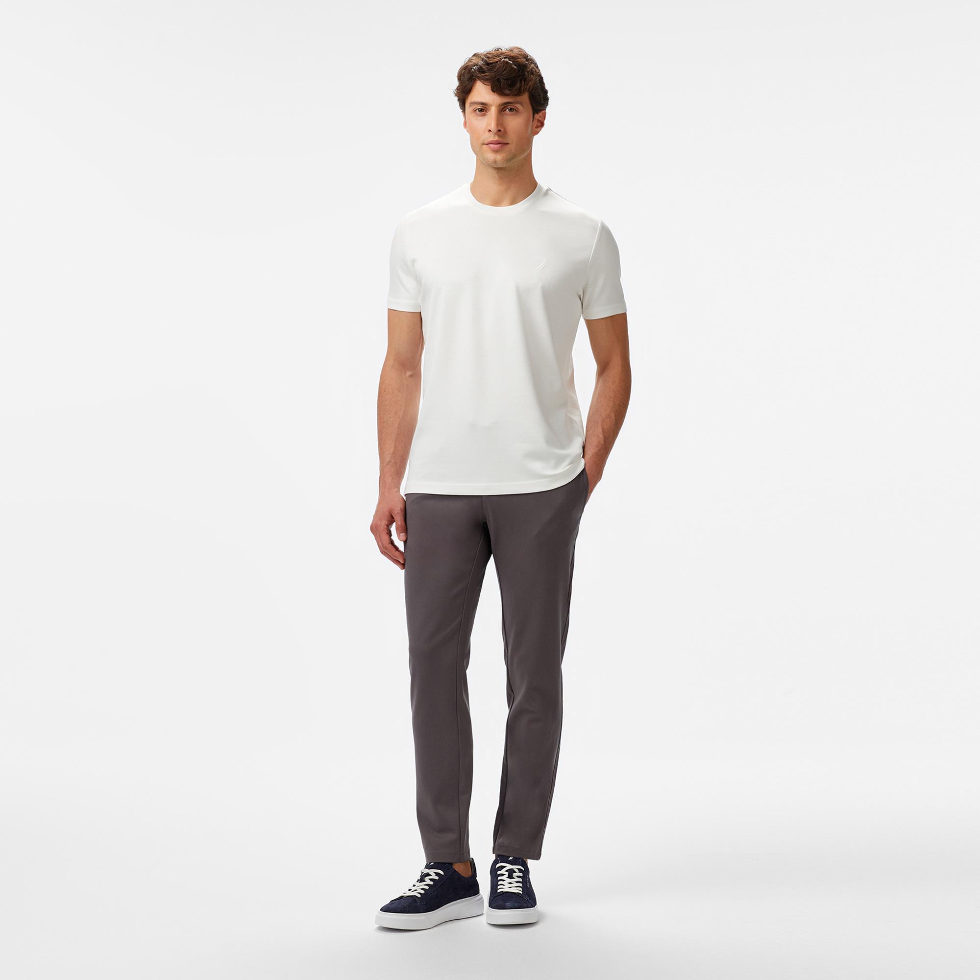 Nautica Erkek Krem Rengi Classic Fit T-Shirt