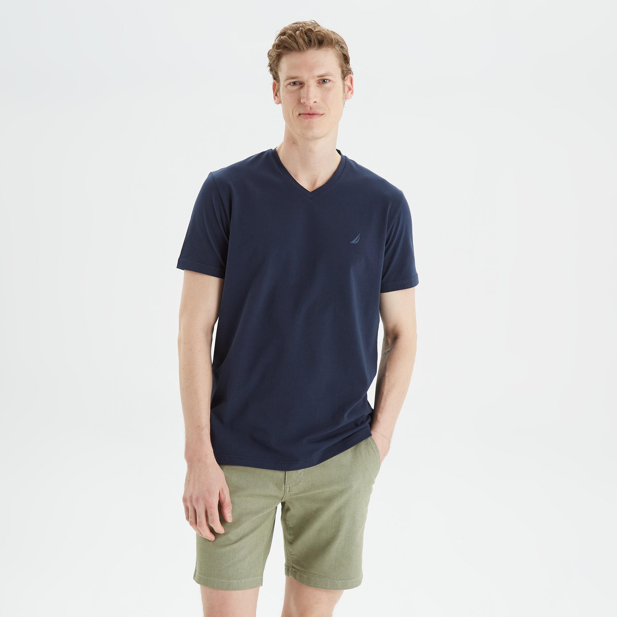 Nautica Erkek Lacivert Standart Fit T-Shirt