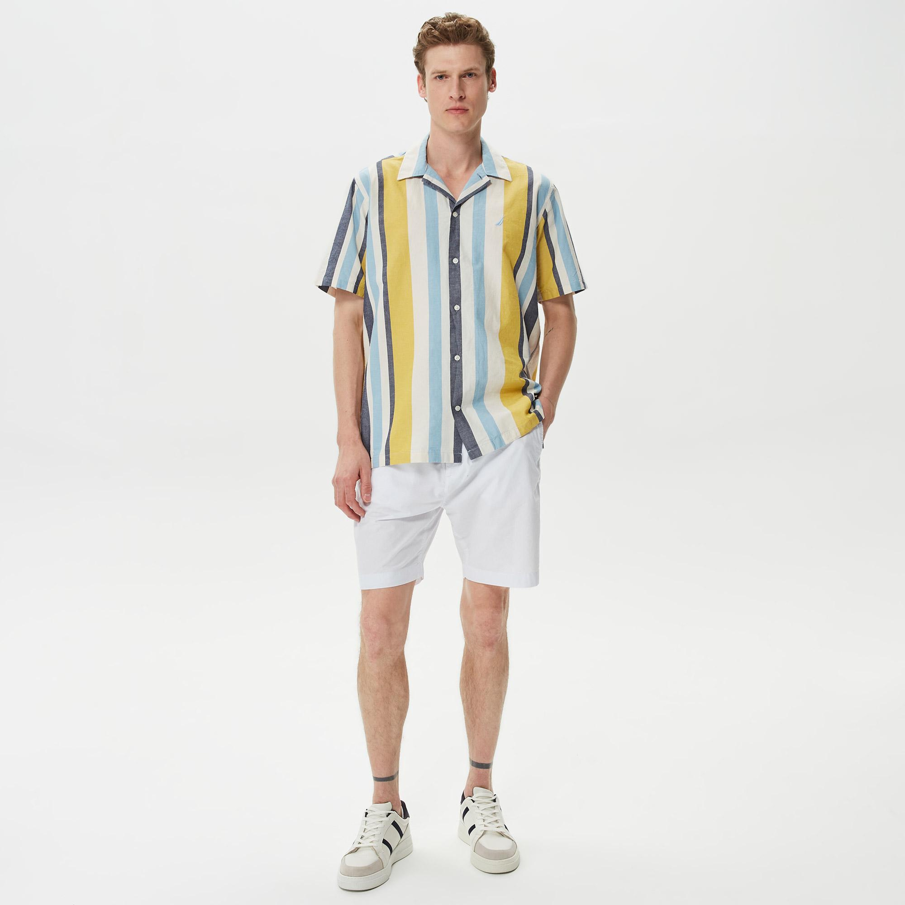 Nautica Erkek Beyaz Bermuda