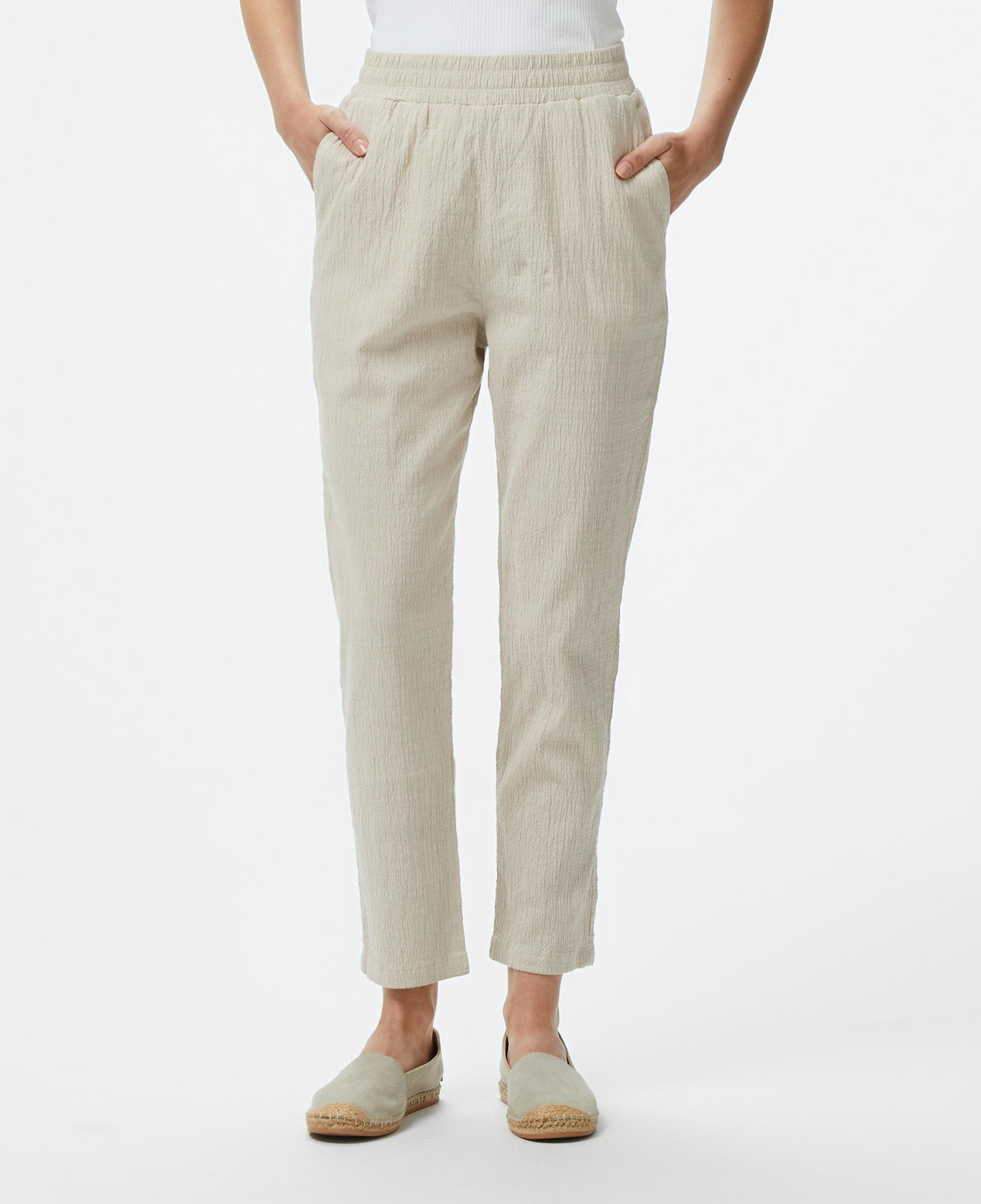 Nautica Kadın Bej Regular Fit Pantolon