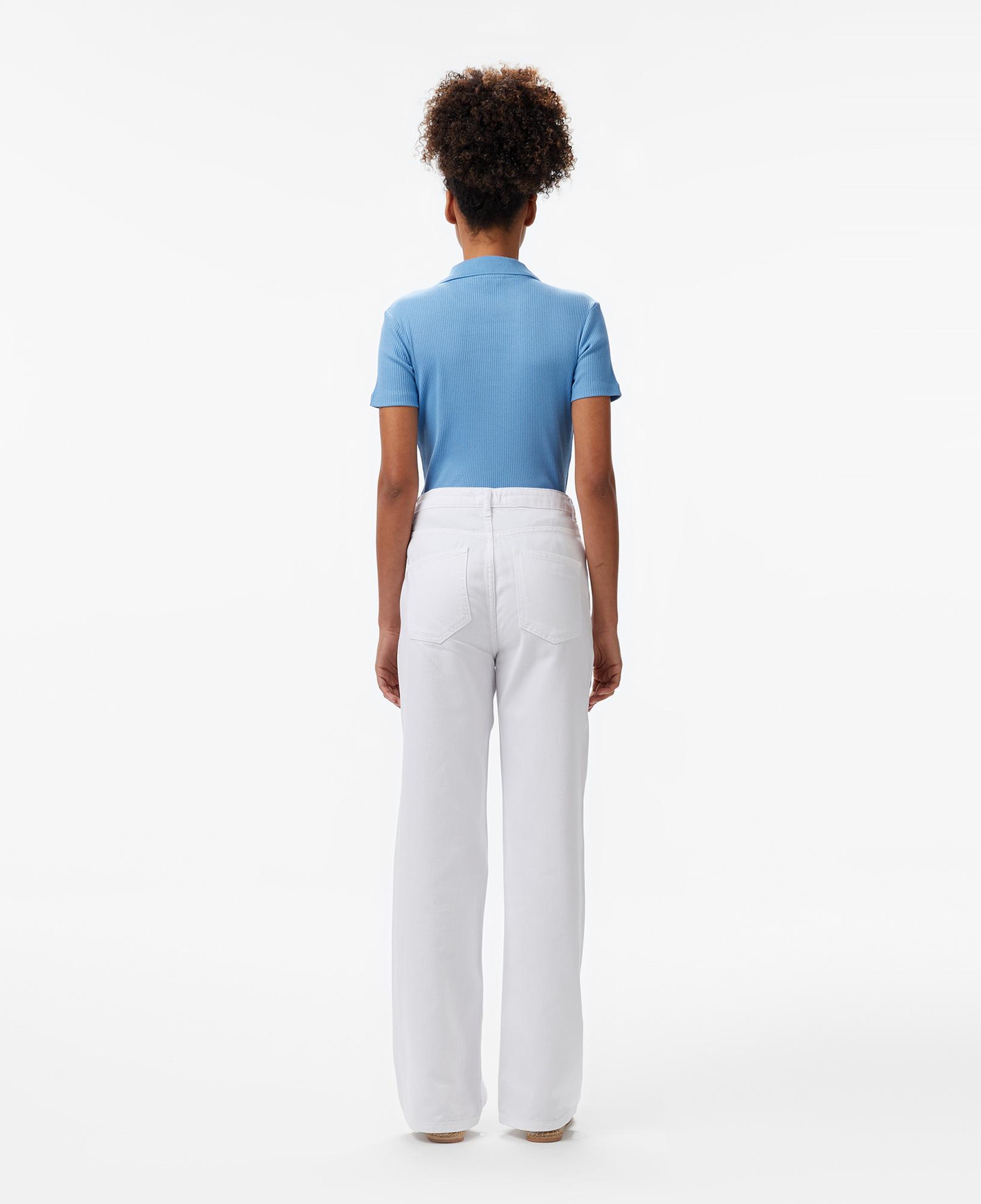 Nautica Kadın Beyaz Straight Fit Pantolon