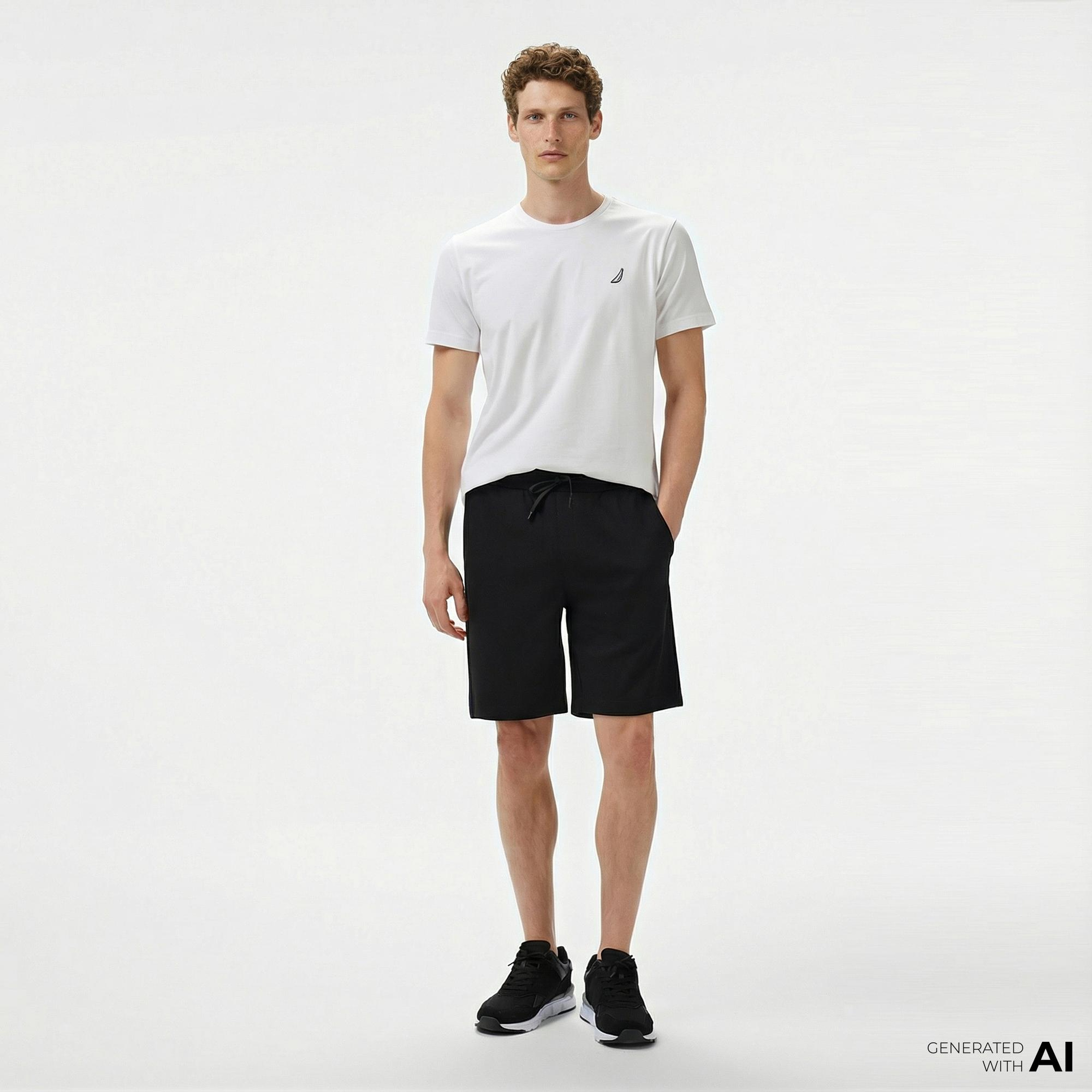 Nautica Erkek Siyah Regular Fit Şort