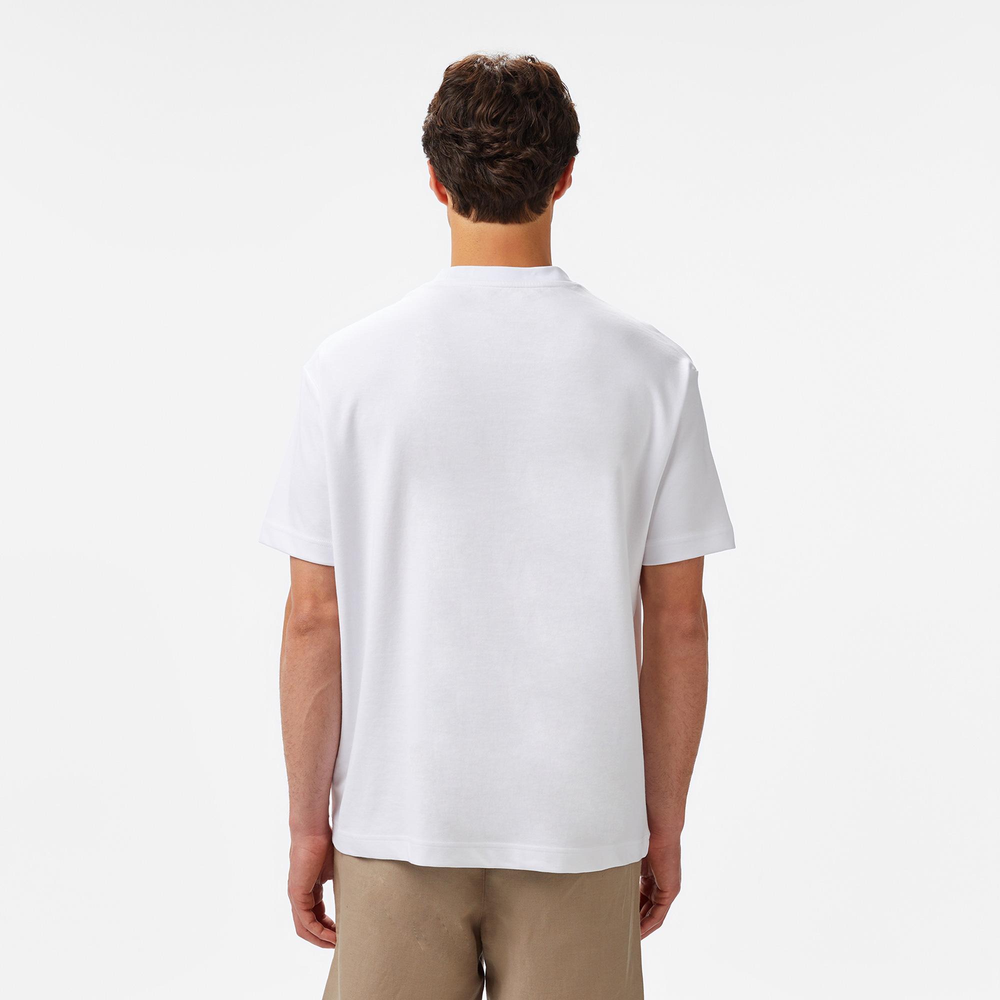 Nautica Erkek Beyaz Oversize Fit T-Shirt
