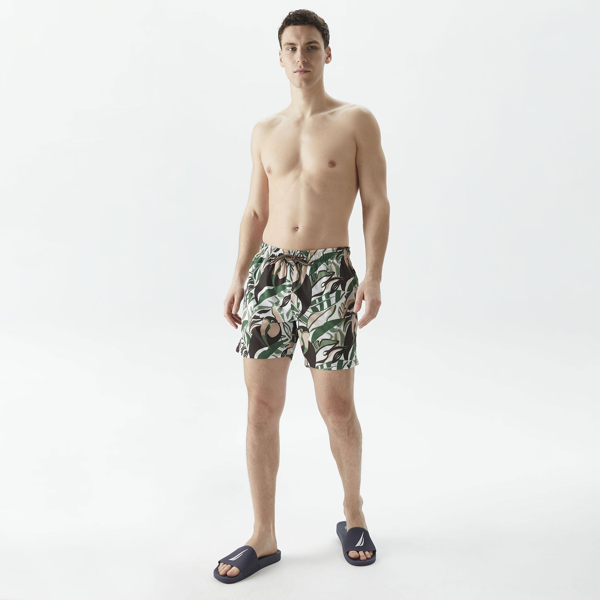 Nautica Erkek Kahverengi Standart Fit Deniz Şortu